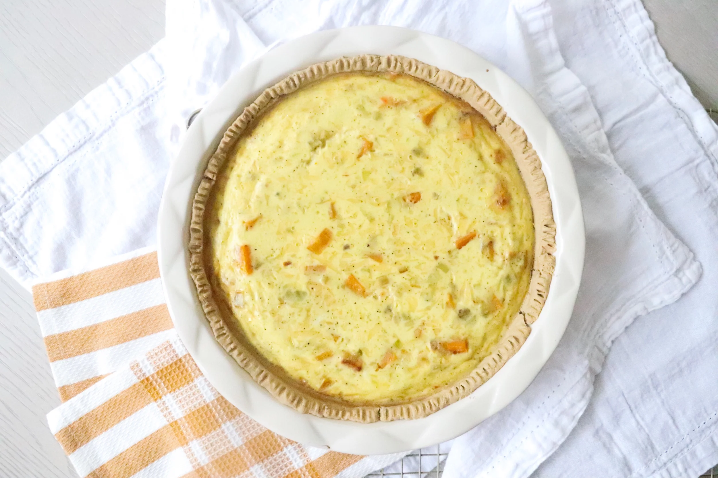 Spicy Gouda, Butternut Squash & Leek Quiche