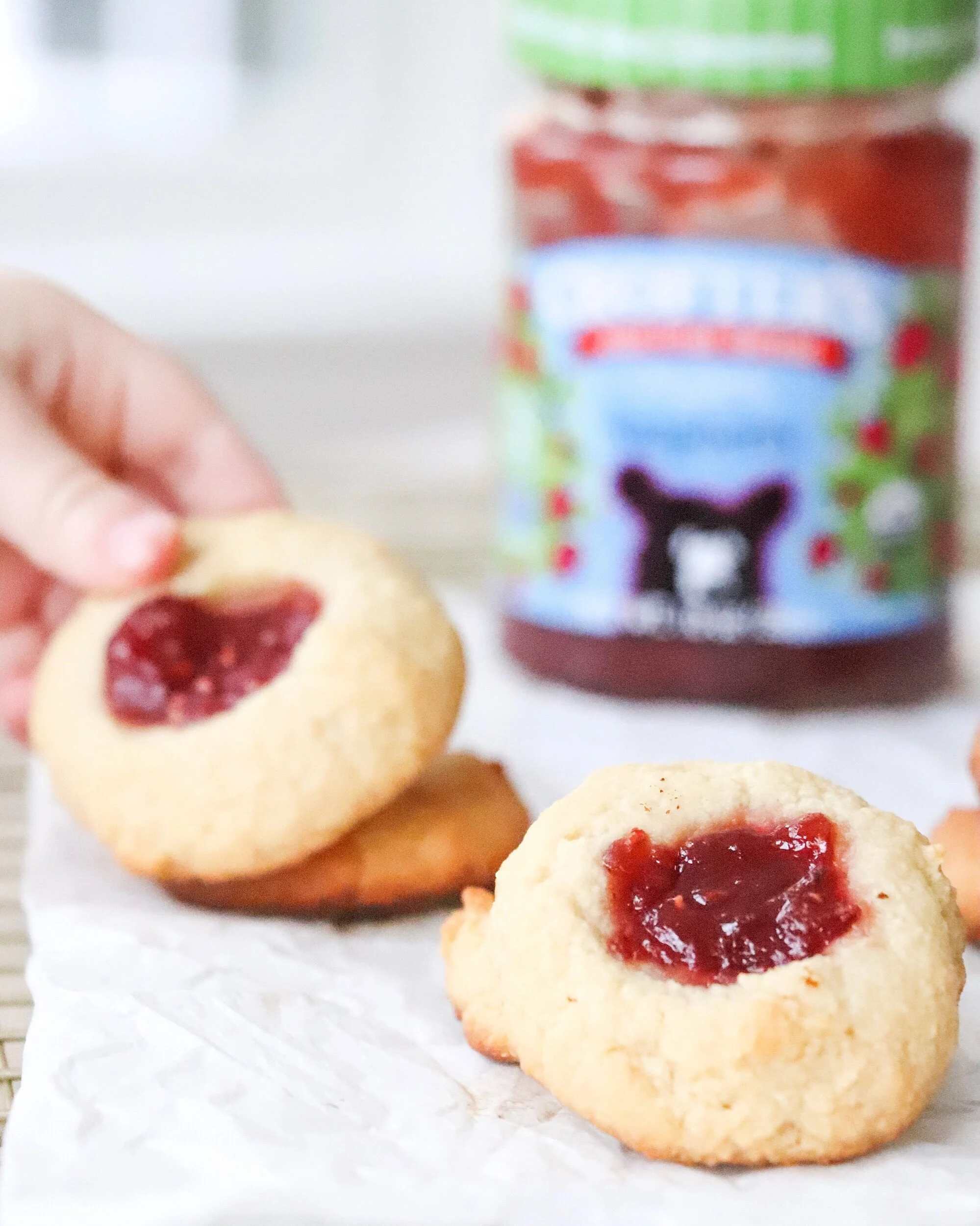 Almond Flour Thumbprint Cookies