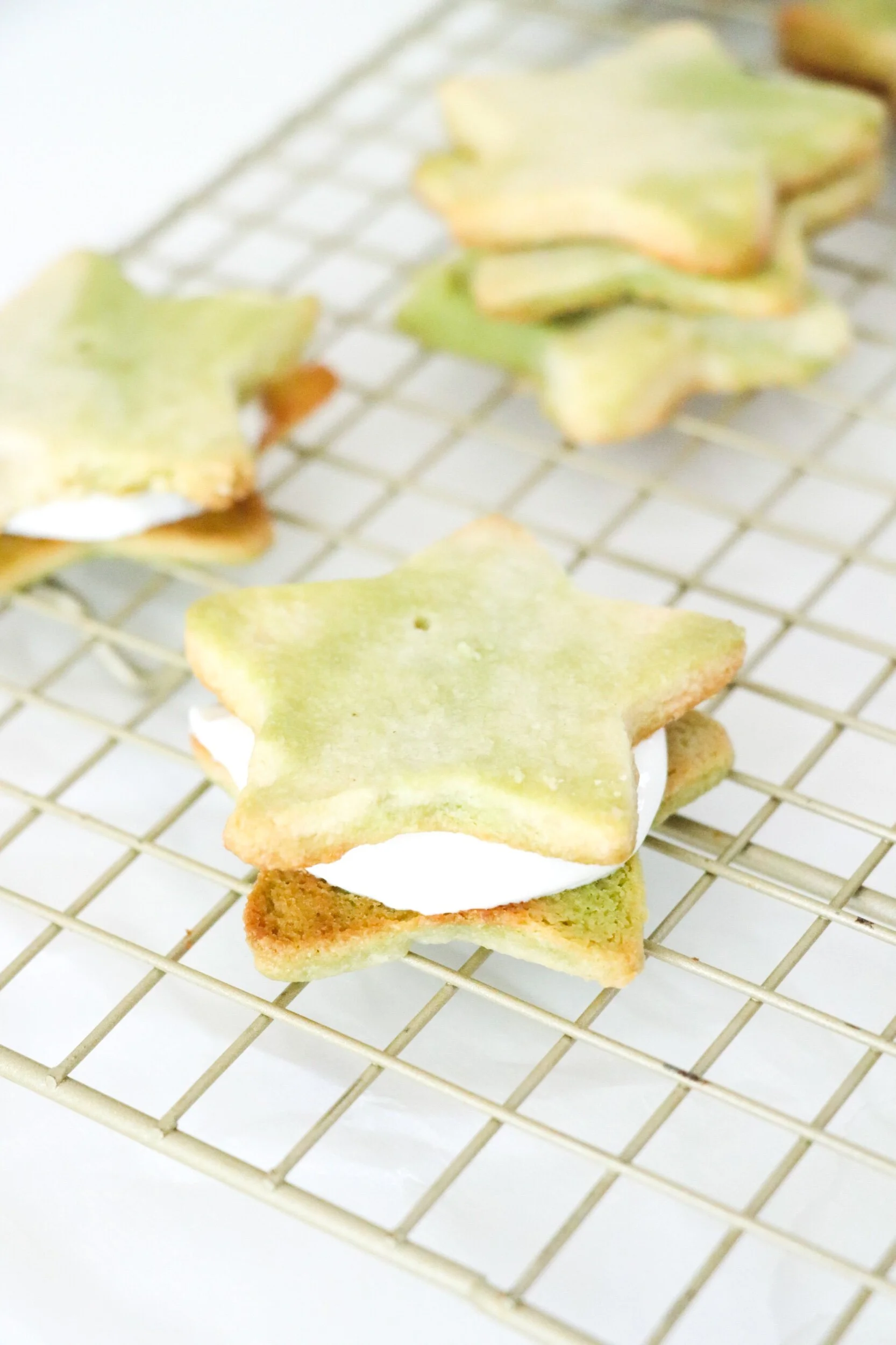 Marbled Matcha Butter Cookies