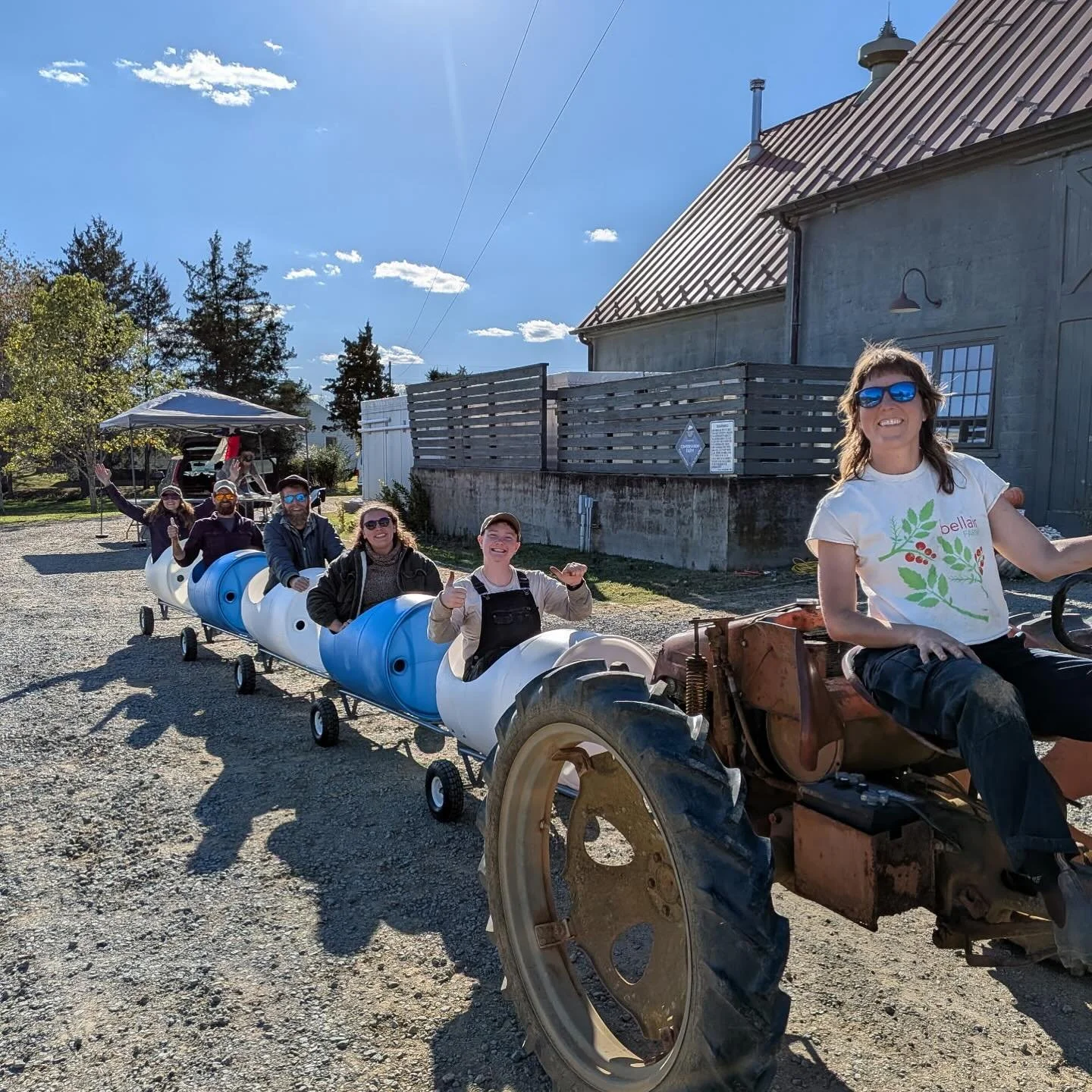 barrel train is bellair crew approved! see you at fall fest tomorrow 👋🚂