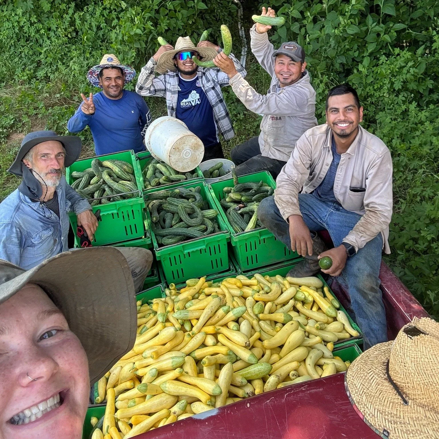 Throwback to a day that couldn't be more different than today...hot and sunny 😩

It won't be long before our full crew is back together again! We really excited to grow veggies for you for another season. There will be multiple ways to get our produ
