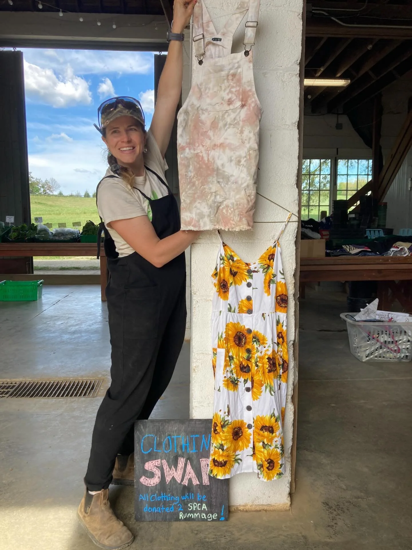 Earth Day Celebration today ♻️🌎🌞 

Join us at the farm for a day of community-focussed and earth-centric activities including swapping clothing and garden supplies, and sharing plant knowledge and service 🌳

Schedule on the last slide. Hope to sha