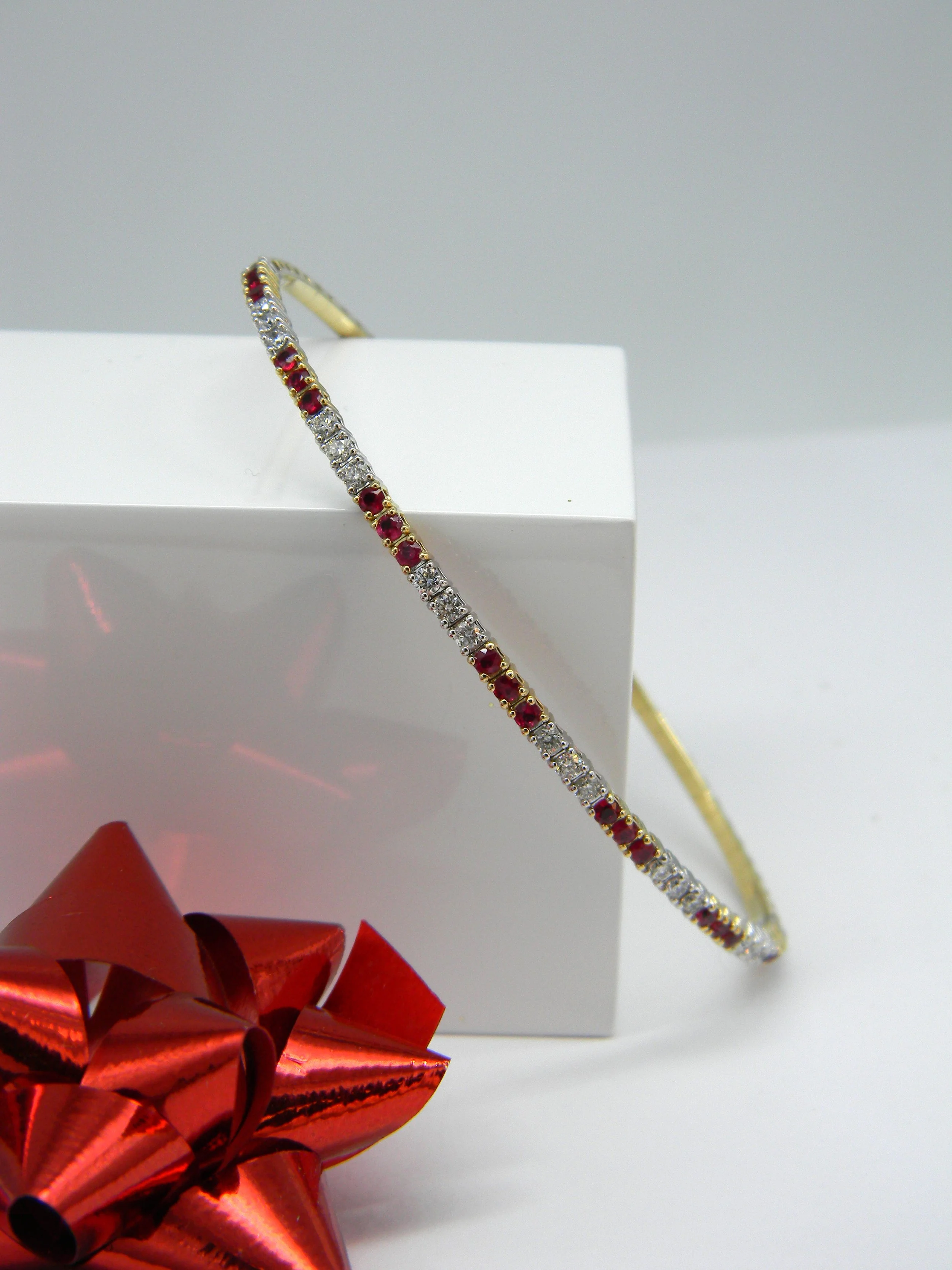 Ruby and Diamond Flex bracelet