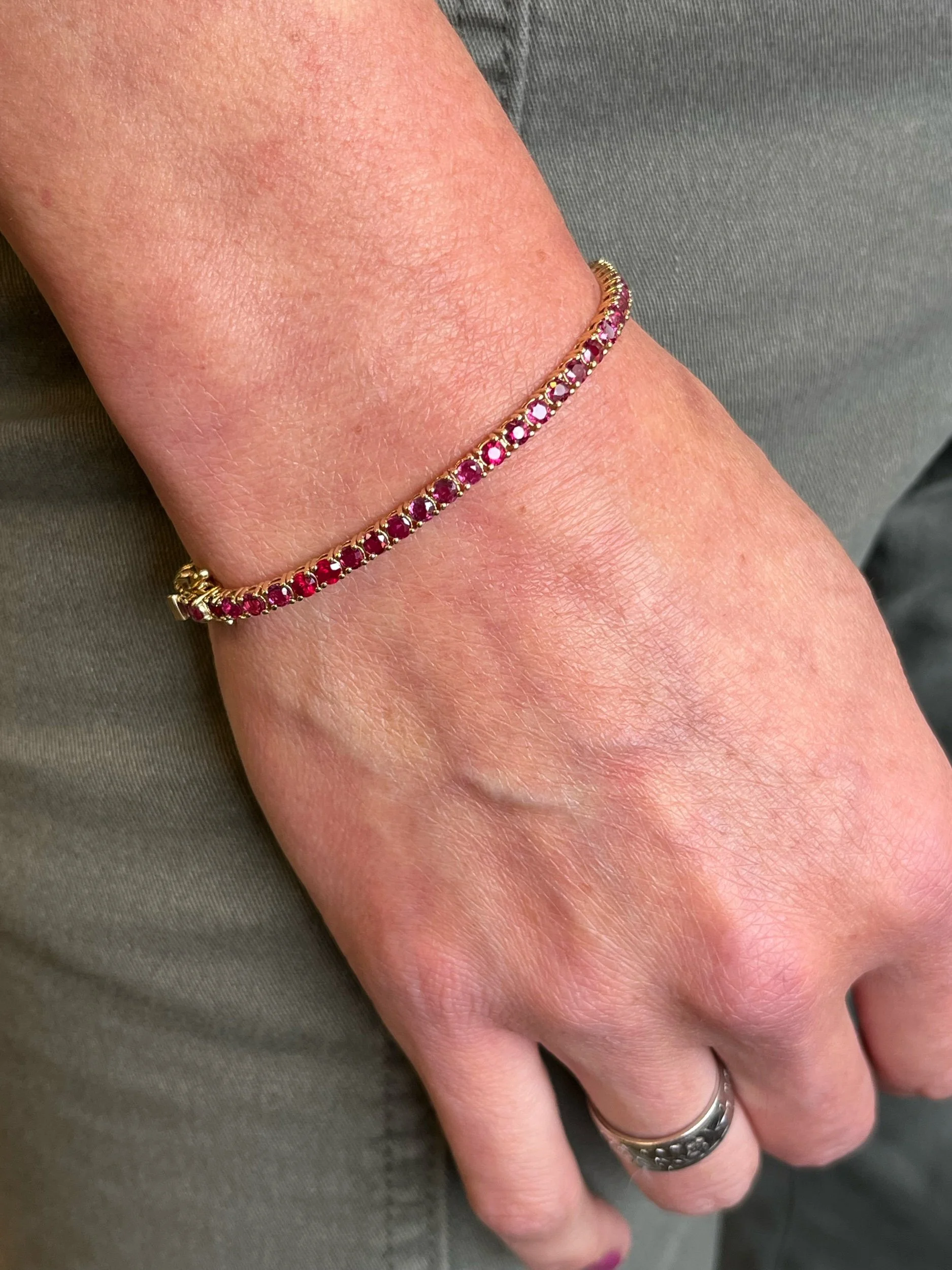 Ruby Tennis Bracelet