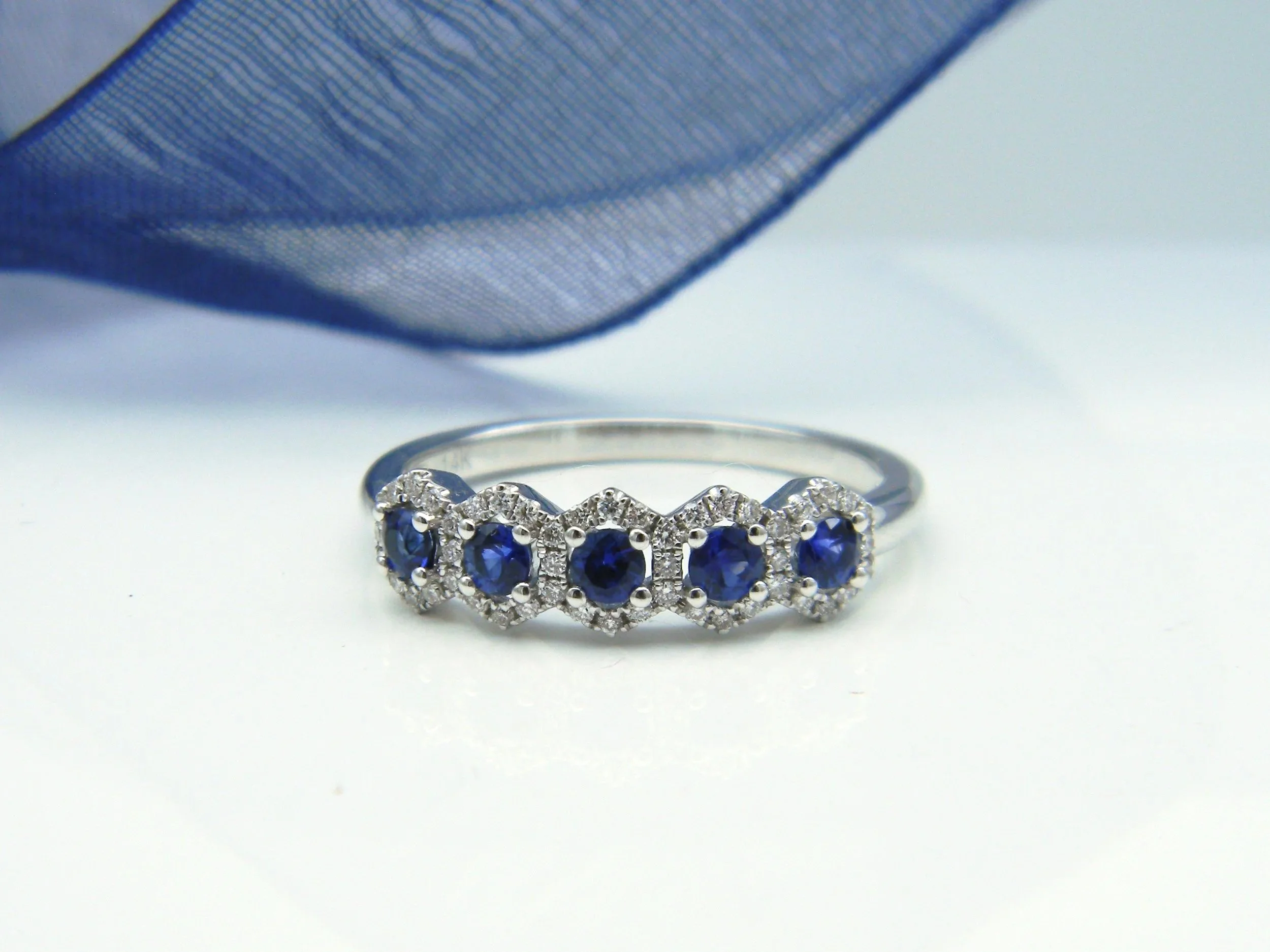 Sapphire and Diamond band