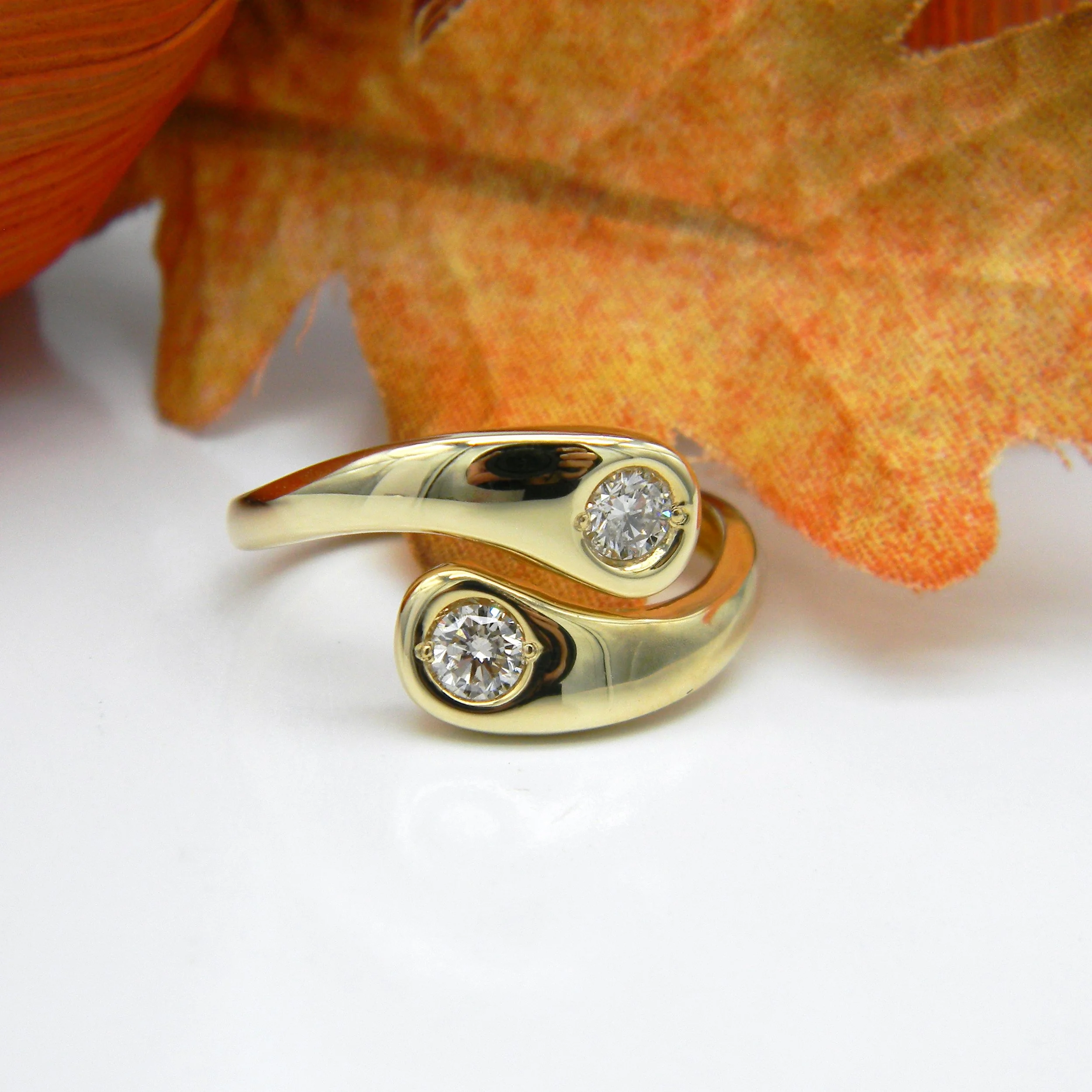 Diamond By-Pass Ring