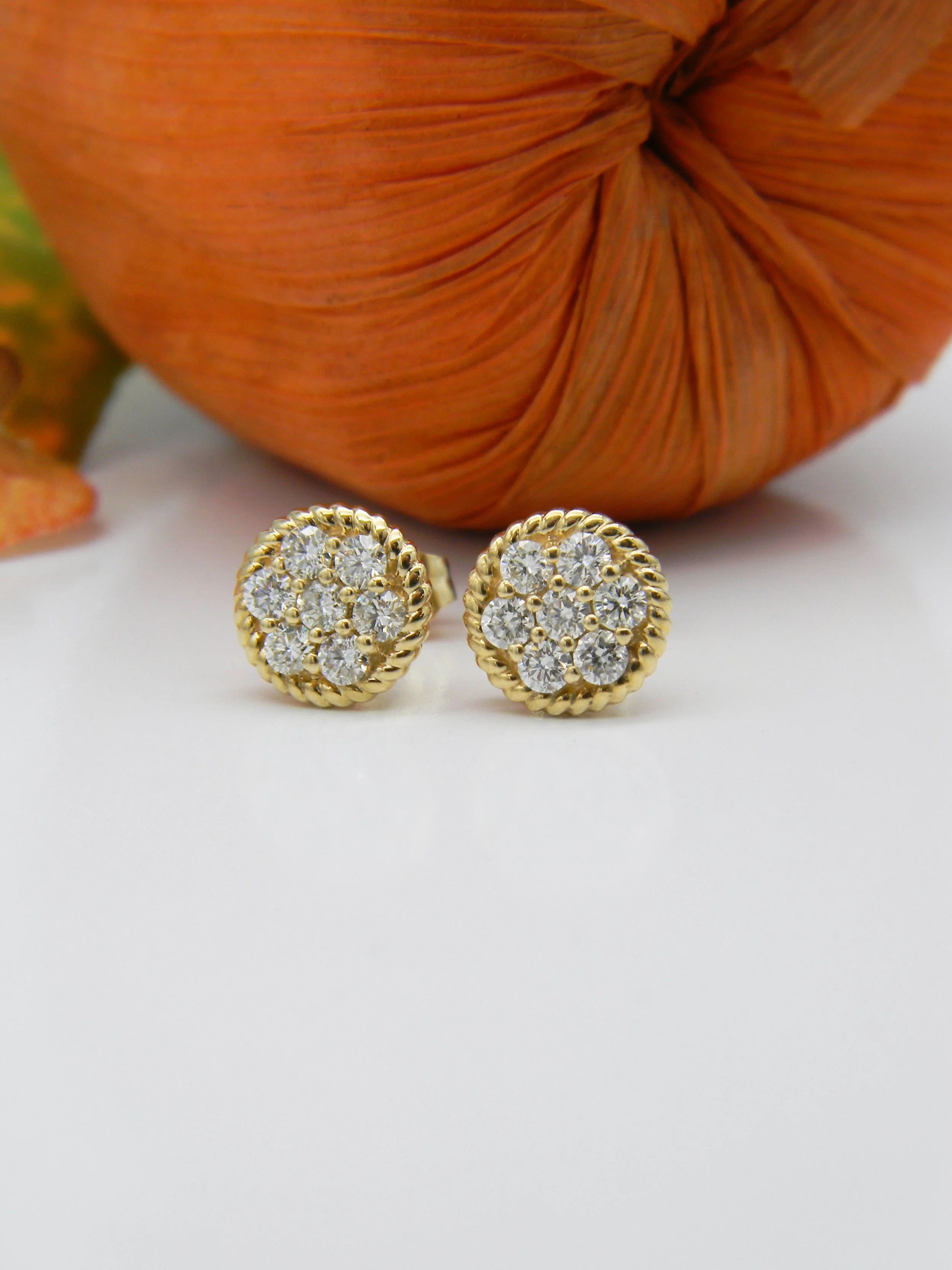 Diamond Cluster Earrings