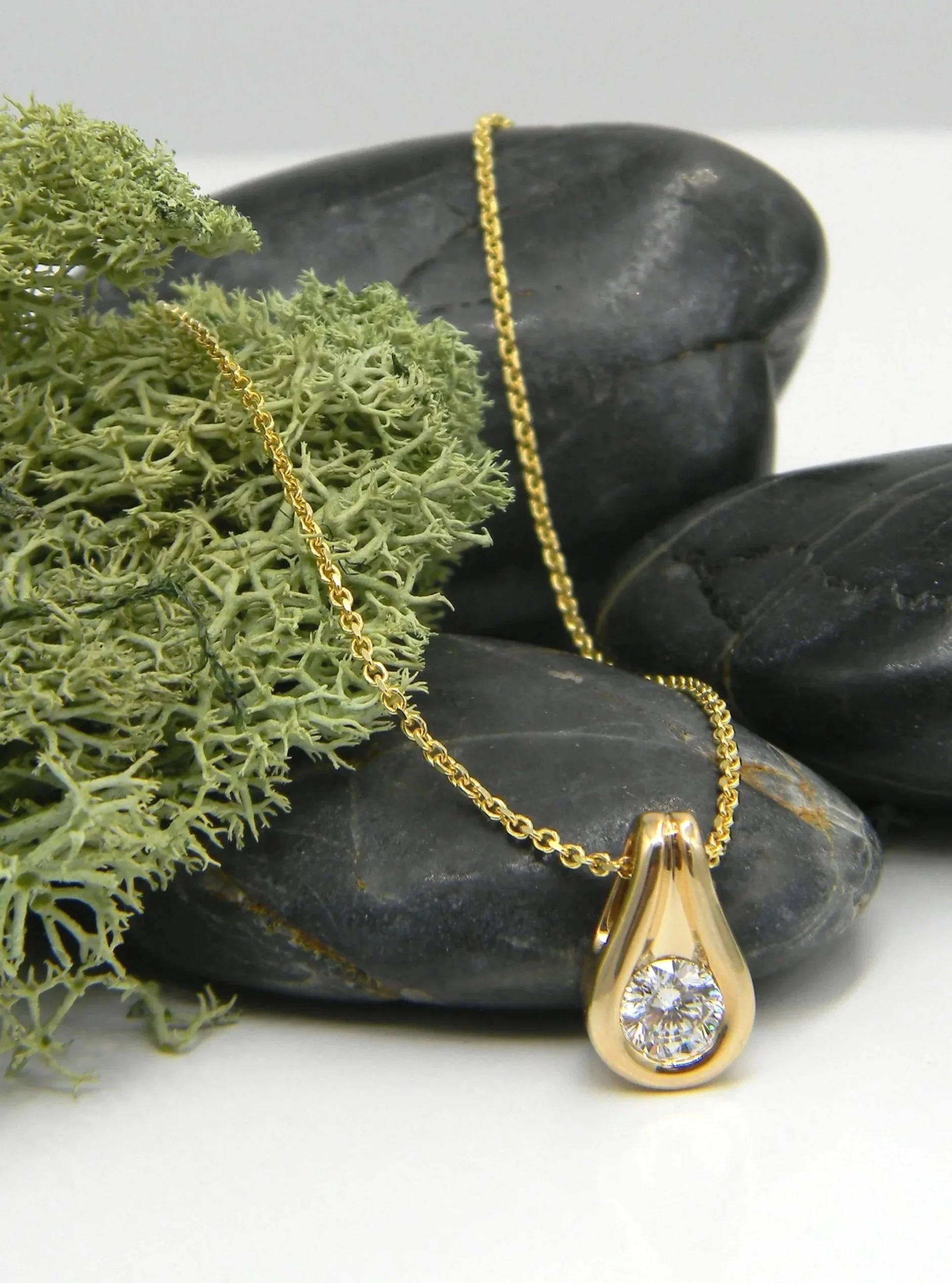 Diamond Swoop Necklace