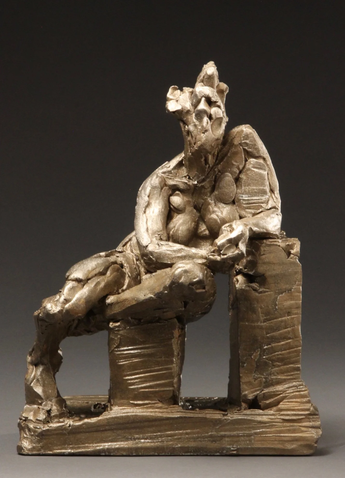Seated Female Dark Bronze