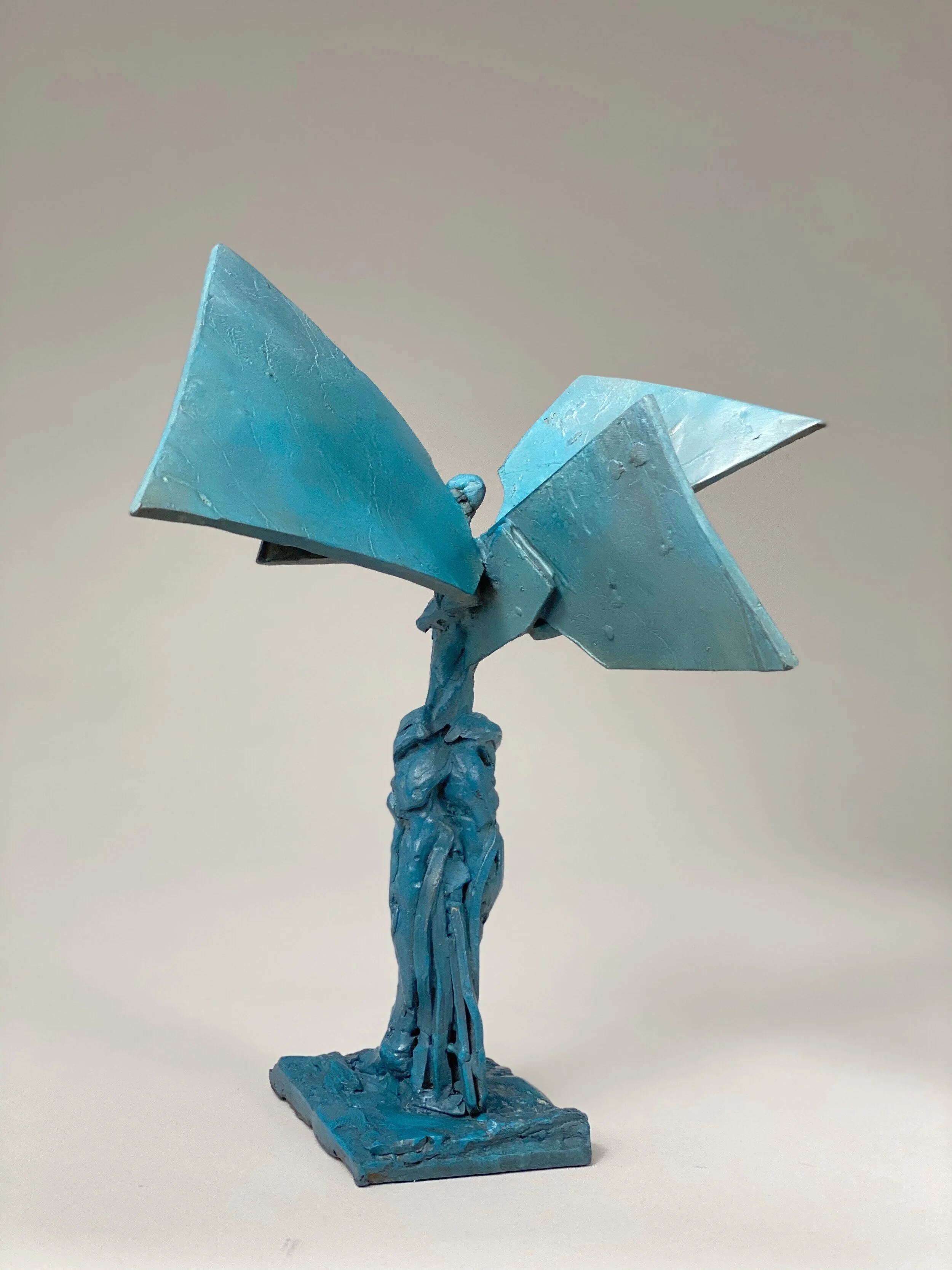 Blue Sharp Geo Wing (back)