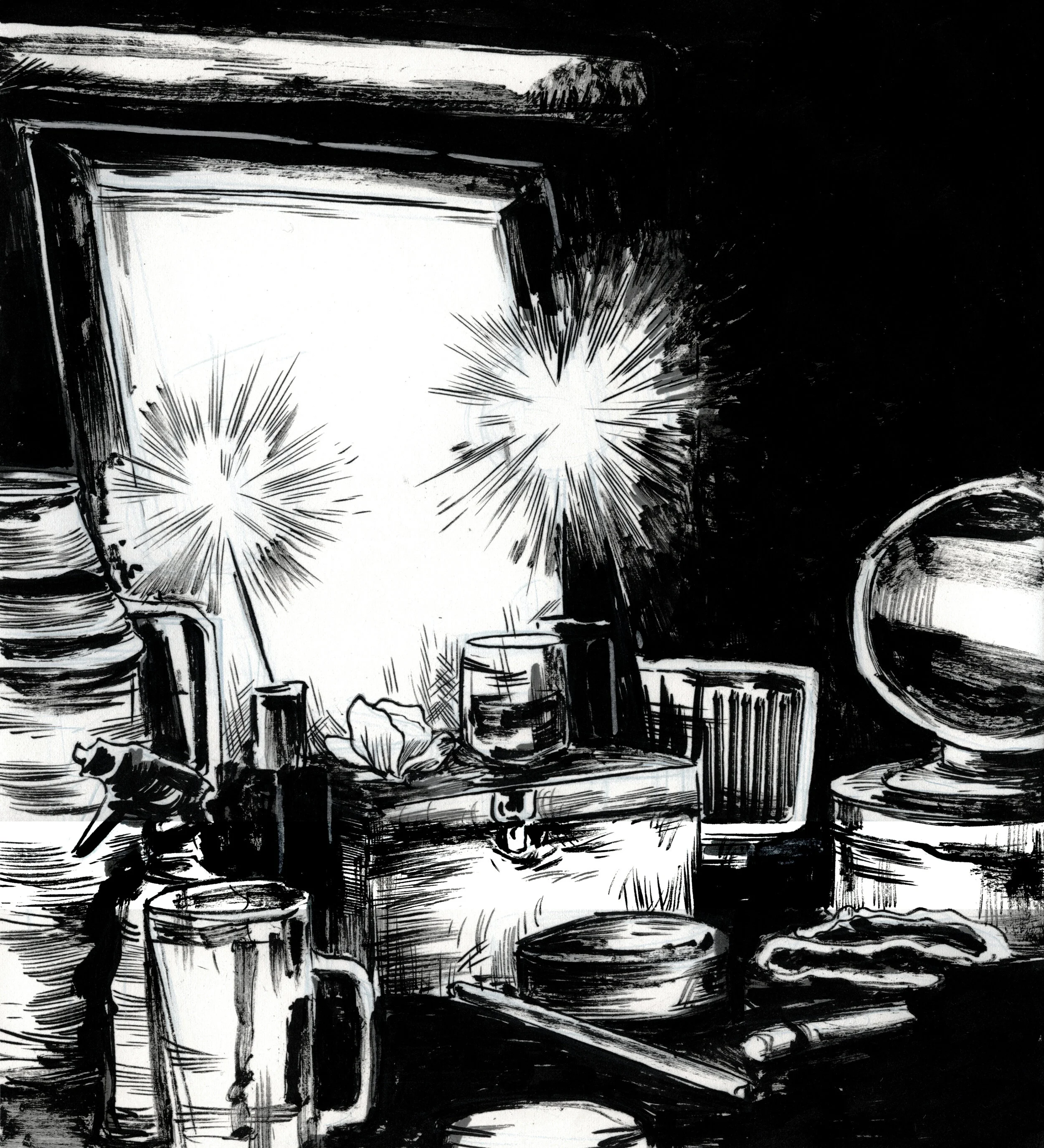 "Long Day's Journey Into Night" - Inktober