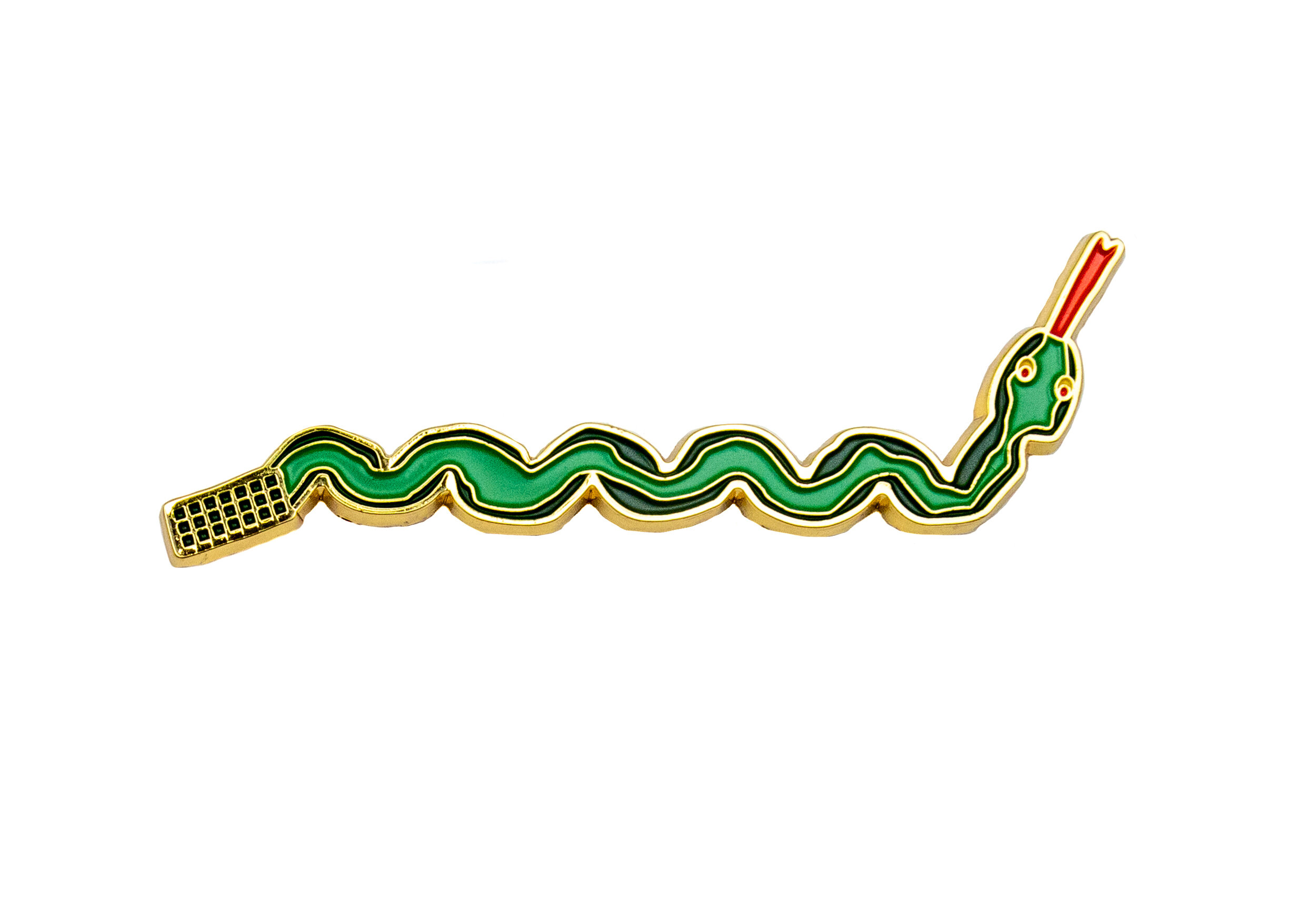 John Martin enamel snake pin