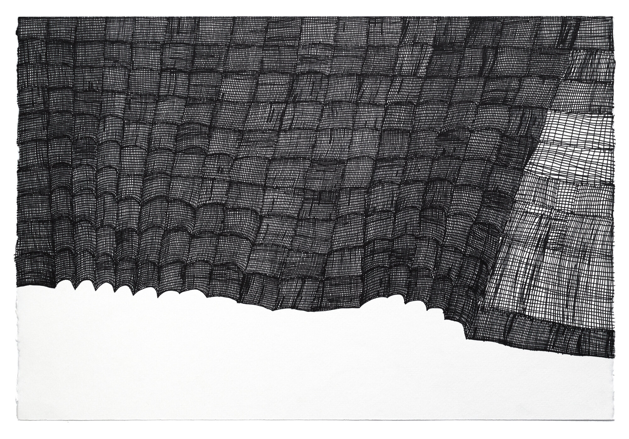 Susan Janow, Untitled (SJ 237), 2017, Ink on paper, 15 x 22.25 inches (Copy)