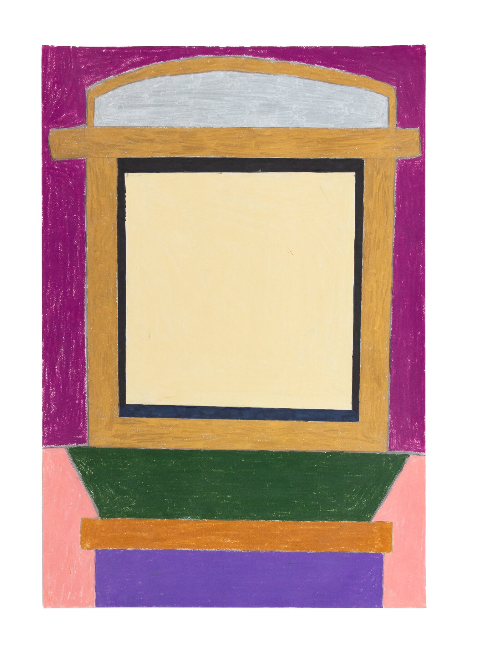 Dan Hamilton, Untitled (DH 64), ND, 15x22 inches, colored pencil on paper