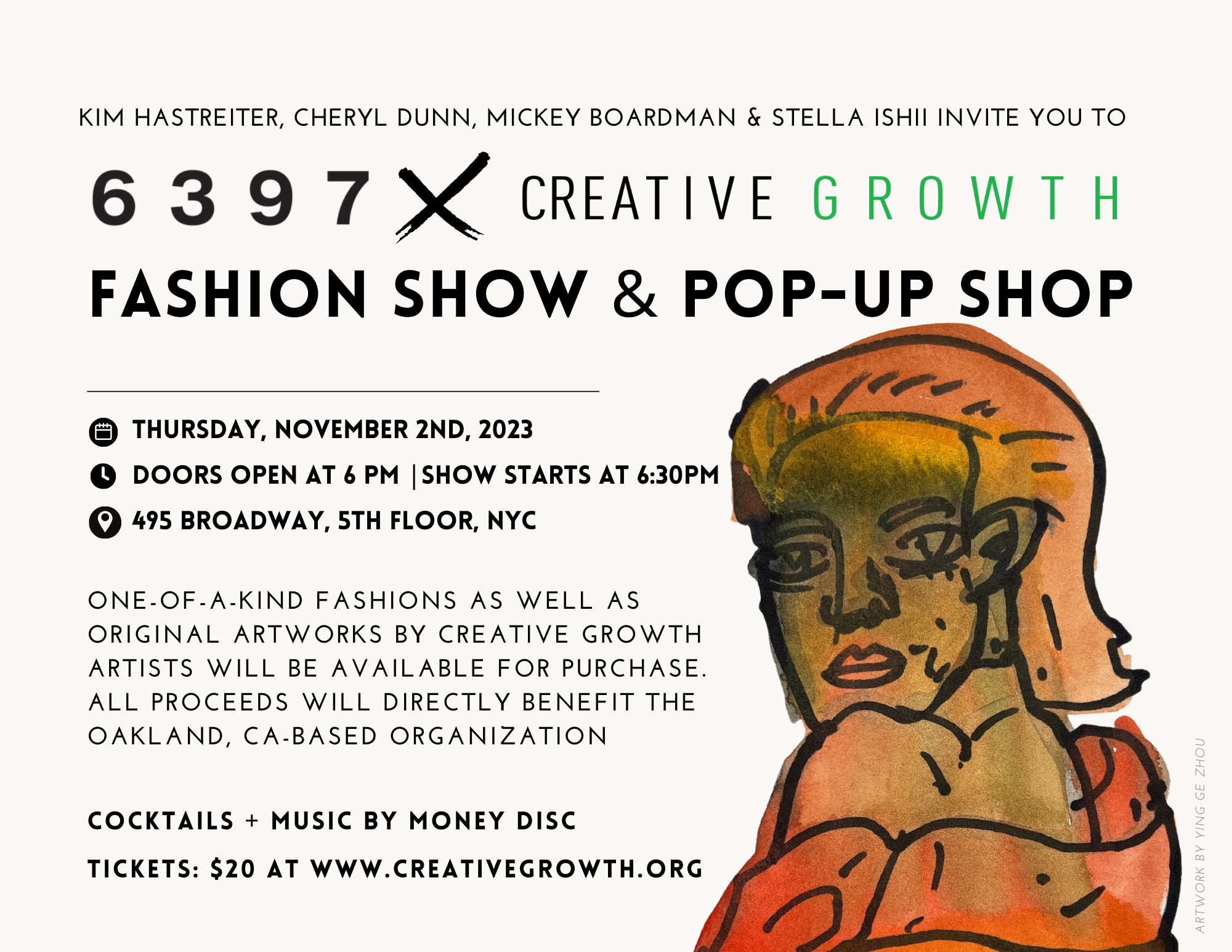 Join Us November 2nd in NYC: 6397 x Creative Growth Fashion Show and Pop-Up Shop
