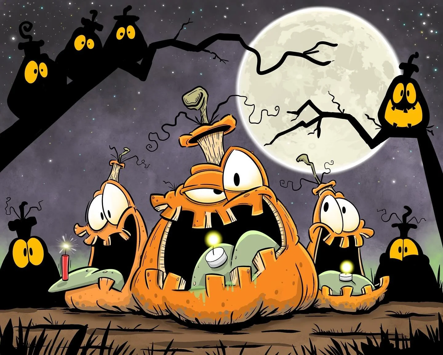 Blast from the past! The &lsquo;pumpkin project&rsquo;, as I&rsquo;ve affectionately dubbed it, has evolved a lot over the years, but through it all, their fugly cuteness and darkish humour have stuck. What started as a sketch in a notebook margin tw