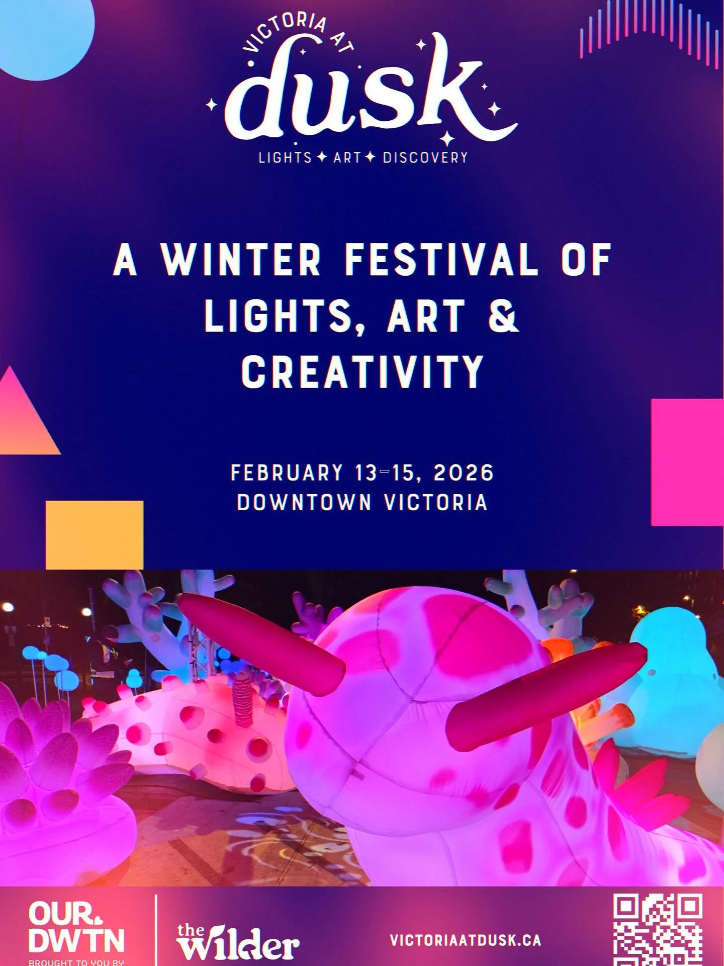 Victoria at Dusk takes place this weekend, Feb 13th - 15th, at various locations around town, including Bastion Square. Dozens of artisans and makers from the @bastionsquare.market will be set up in the square from 3:00-9:00, Friday through Sunday, a