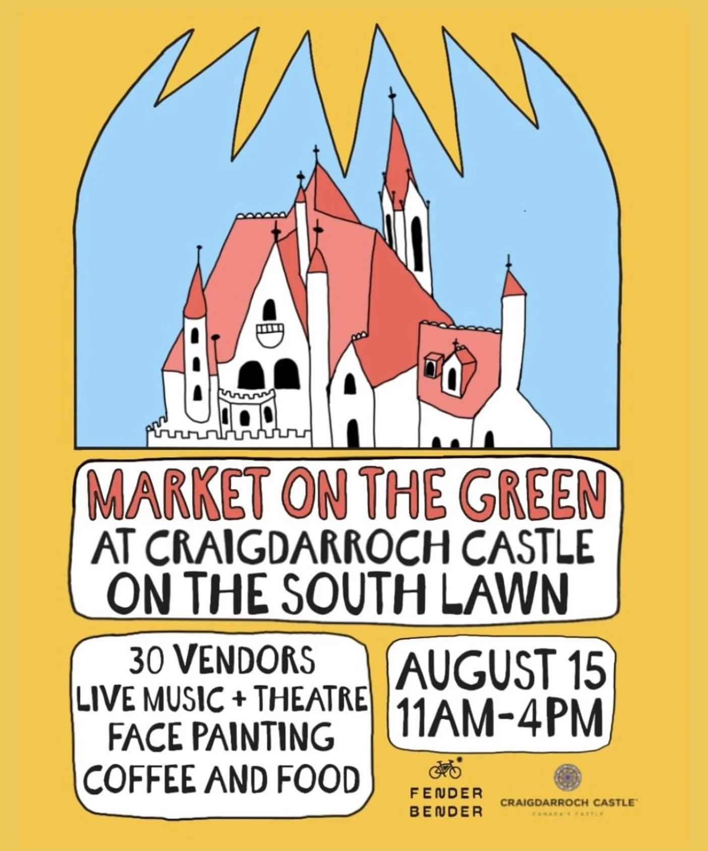 Market on the Green is just one month away! Come by and say hi! 👋 #craigdarrochcastle #victoriabc #yyjarts #yyjmarkets #robincrossman