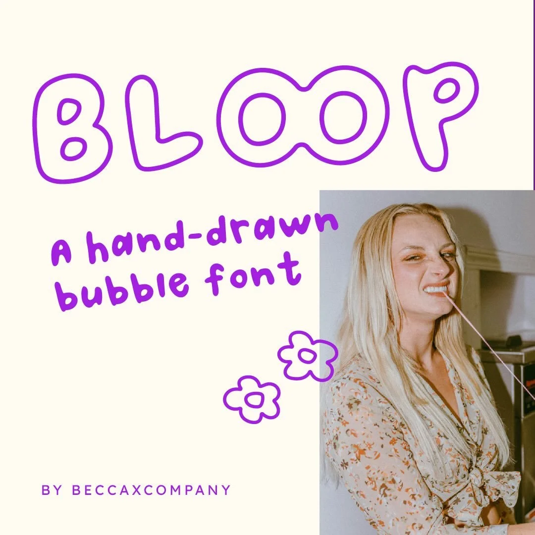 My newest creation 💅🏼

Link to Etsy in bio.

#typeface #bubblefont #designer #handdrawnfont #customfont