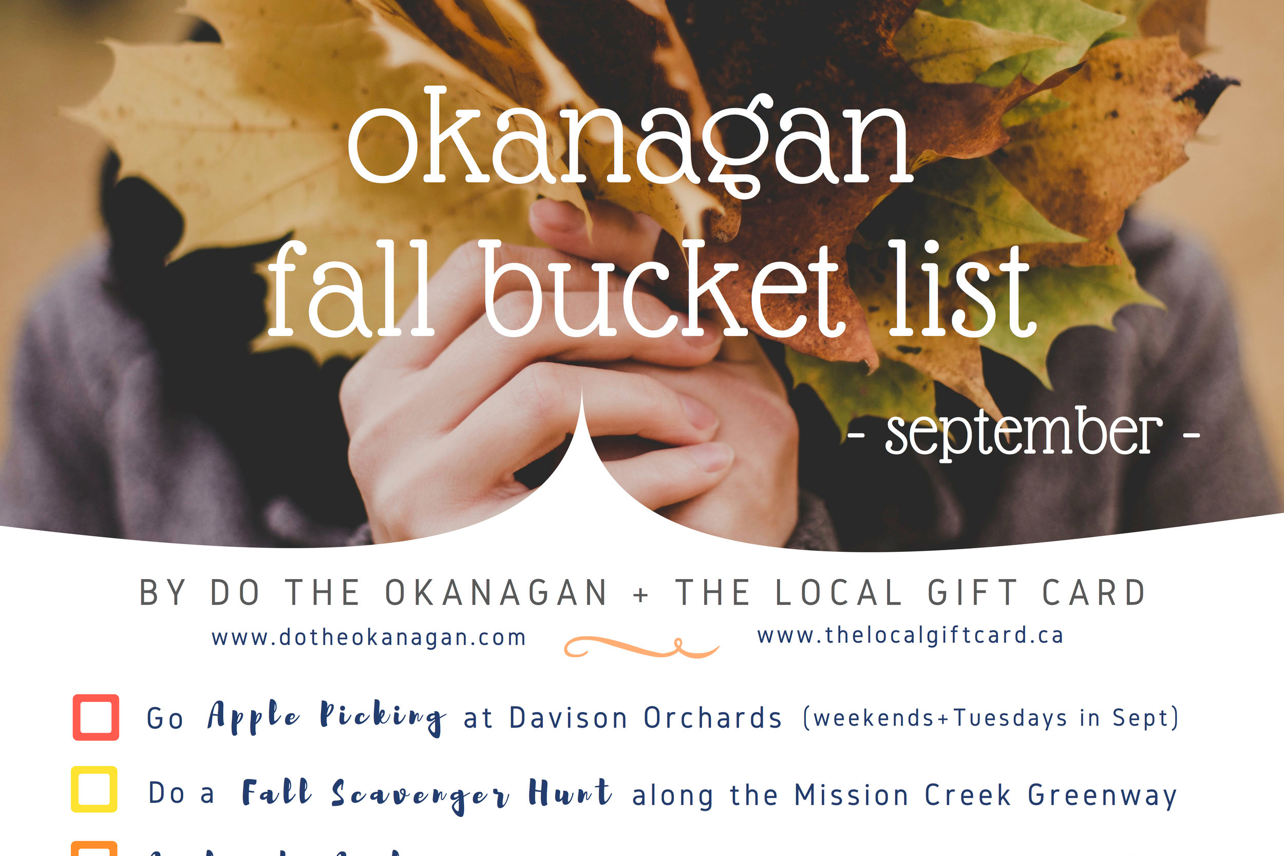 Fall Bucket List (free printable)