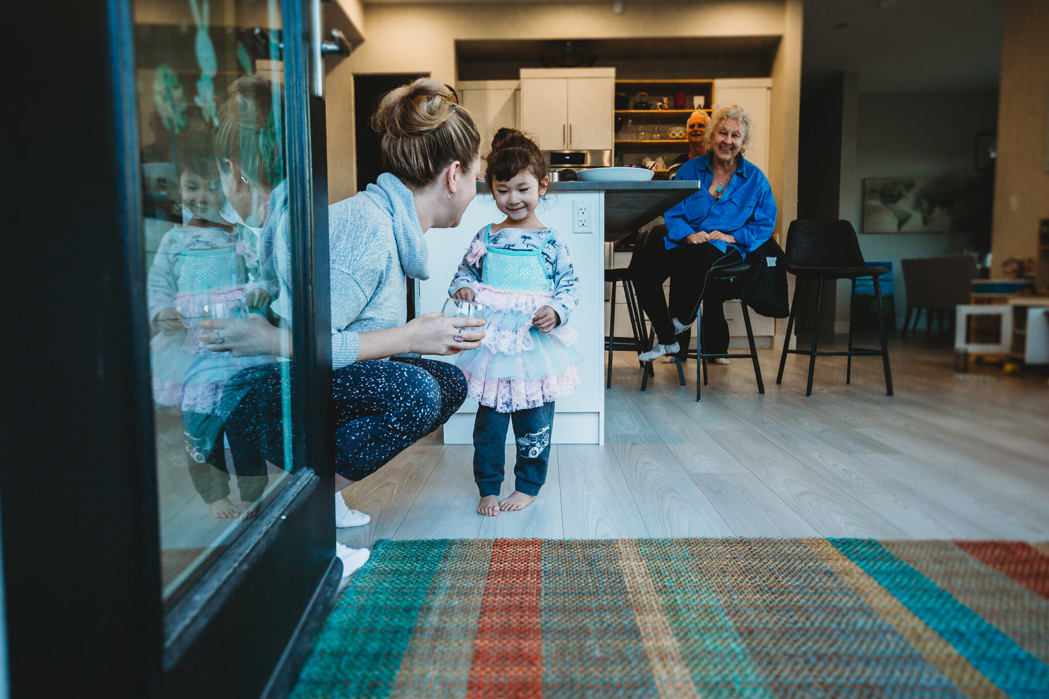 From left to right, DTO’s Saffron Quist, daughter Solla, dad Ken and mom Patricia.