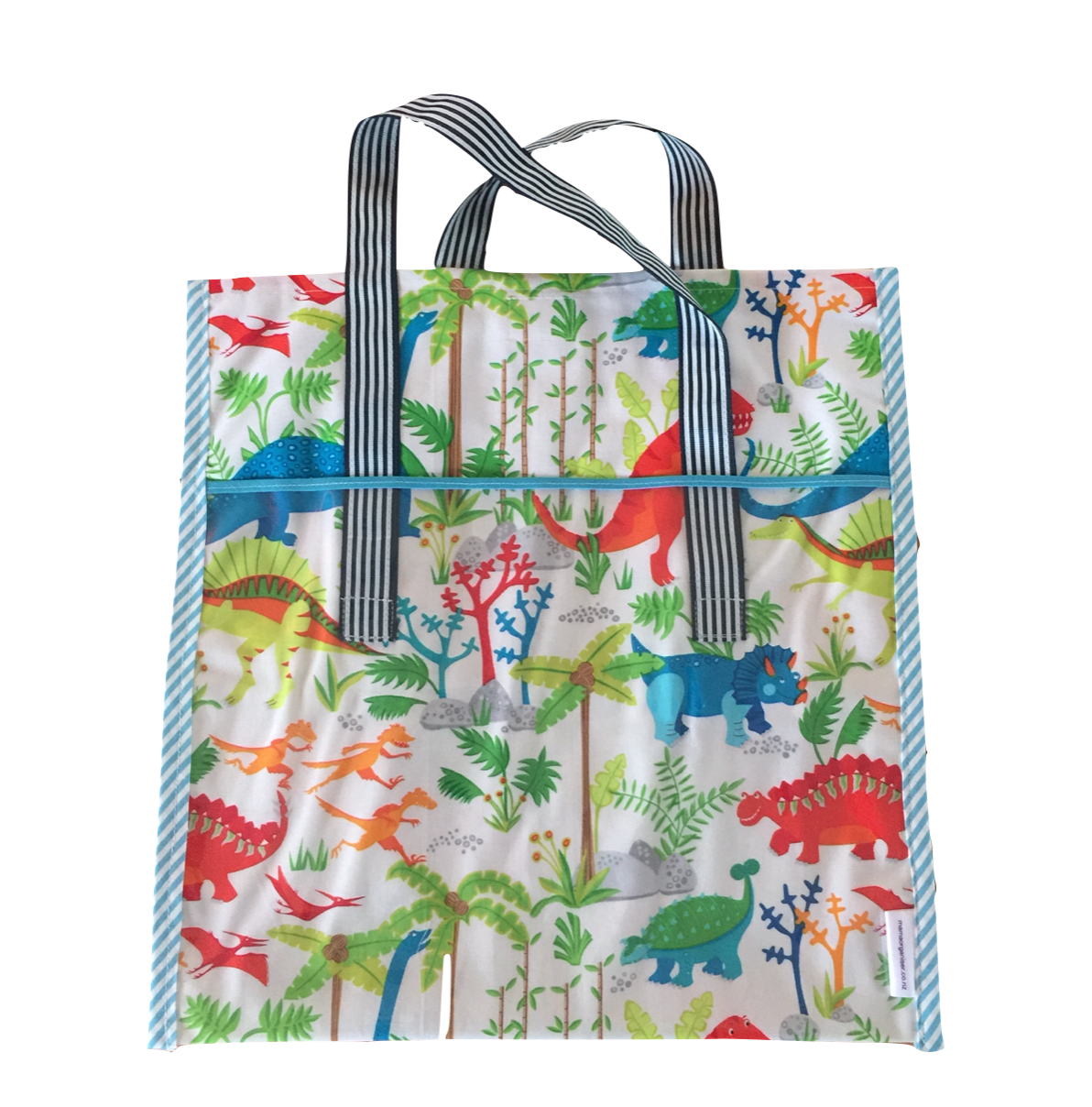 Navy Stripes (Vibrant Dinos rear view)