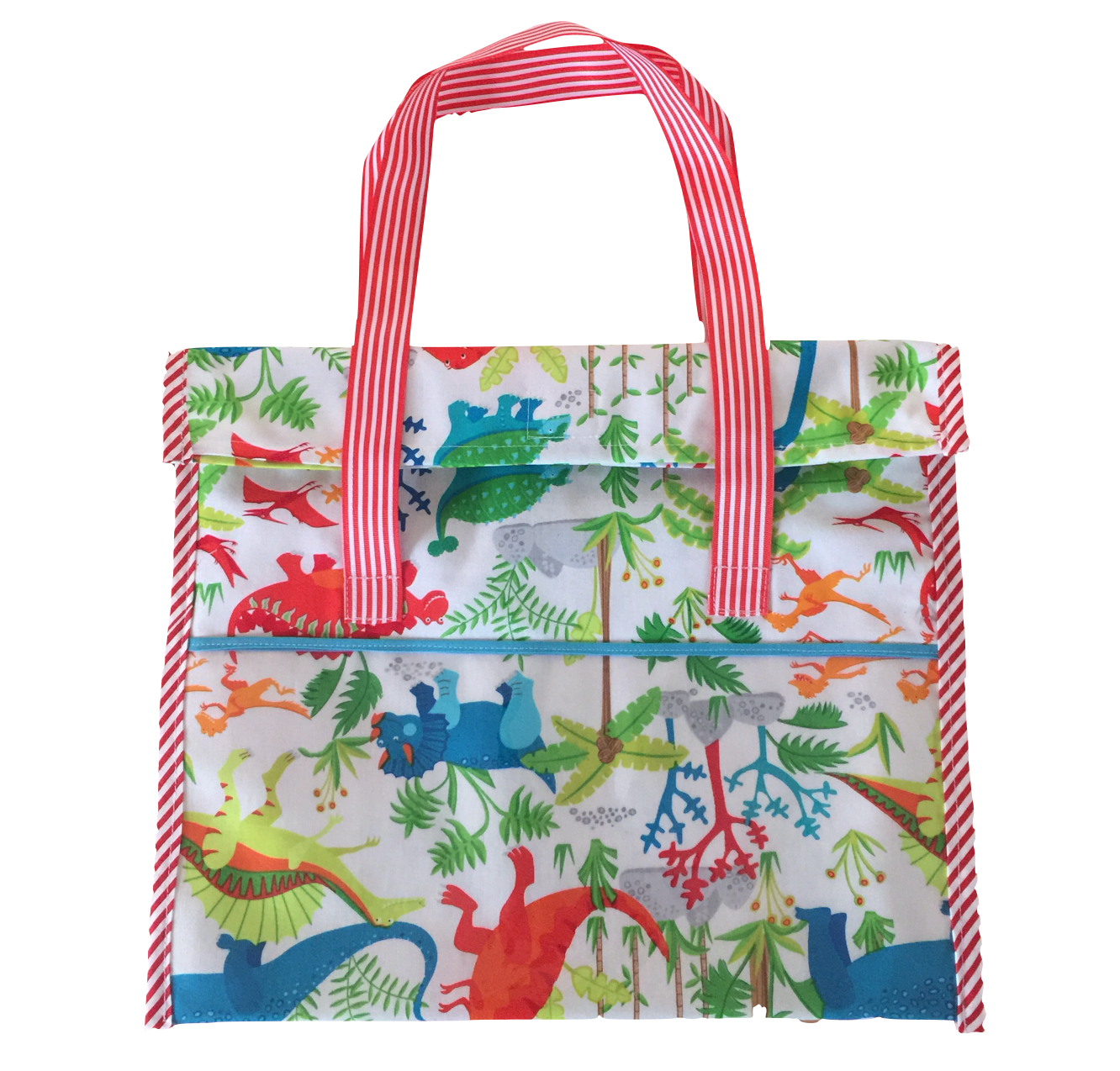 Red Stripes (Vibrant Dinos front folded view)