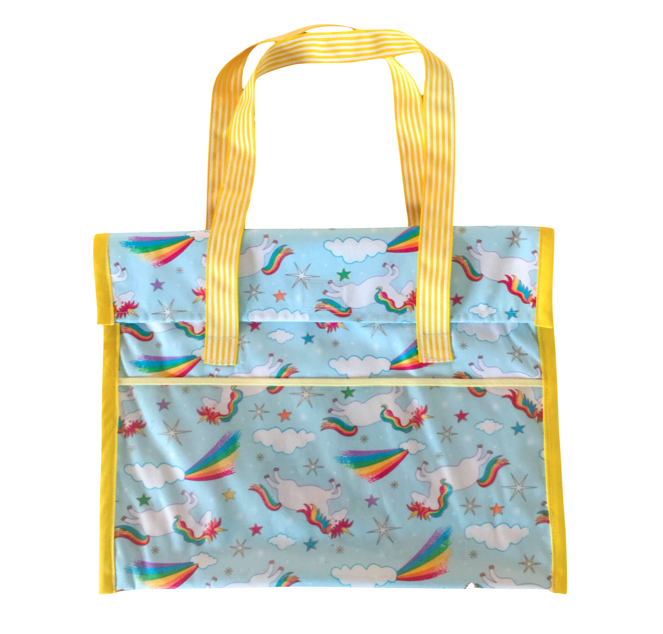 Yellow Stripes (Unicorn front folded view)