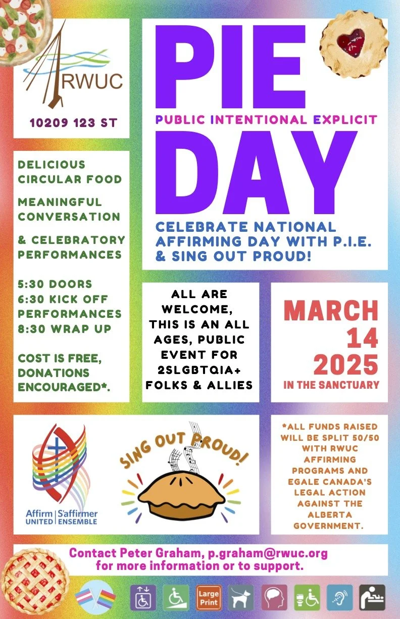 PIE day at RWUC - Robertson Wesley United Church, Edmonton, AB