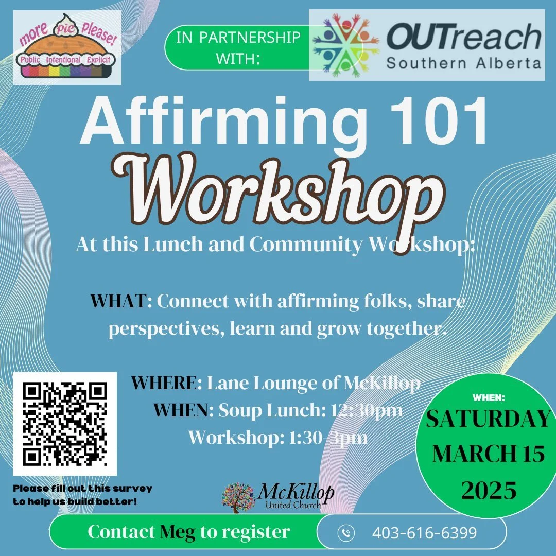 Event title: Affirming 101 Workshop McKillop United Church, Lethbridge, AB