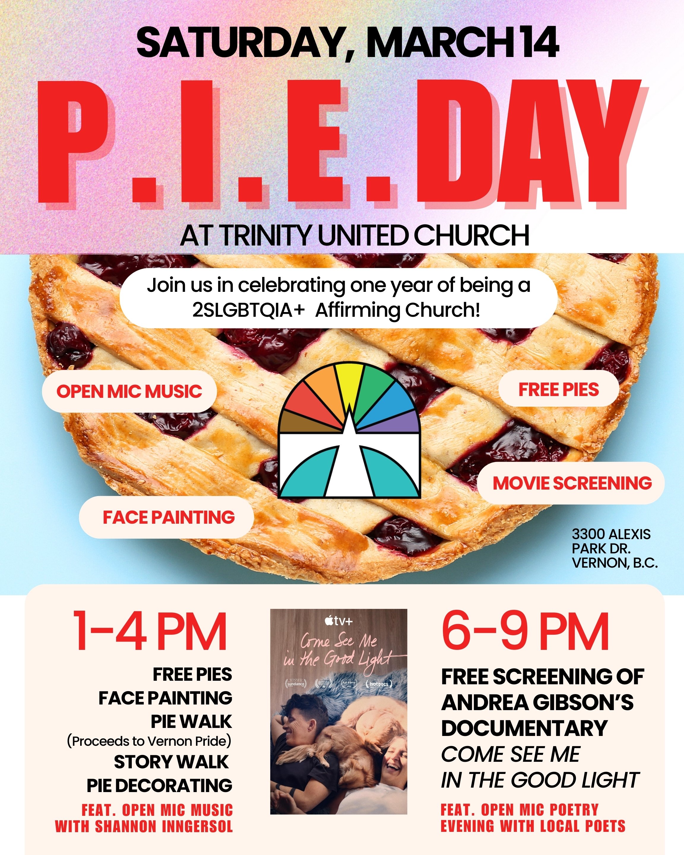Celebrate P.I.E Day - Trinity United Church, Vernon, BC