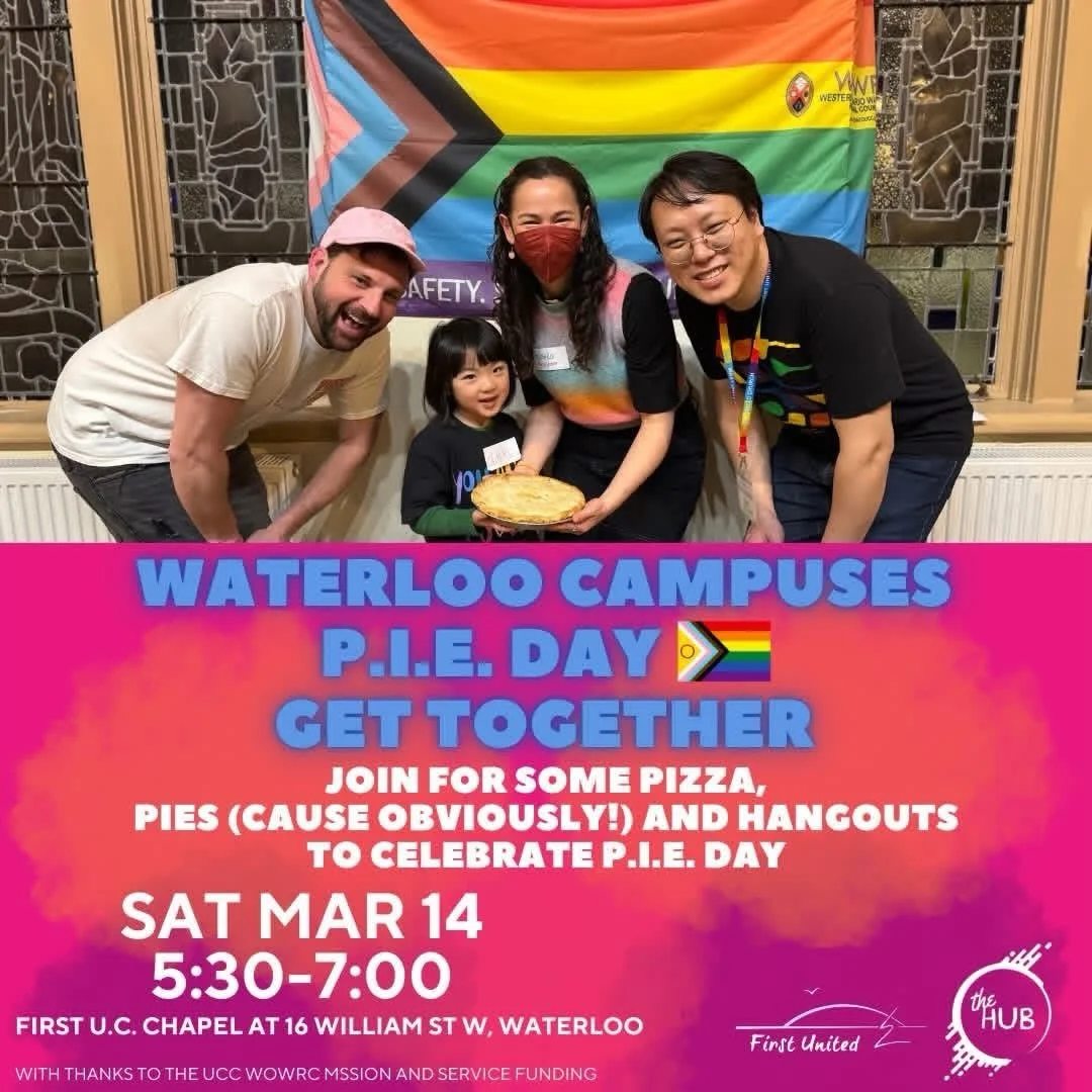Waterloo Campuses P.I.E. Day Get Together - First United Church &amp; HUB Ministry, Waterloo, ON