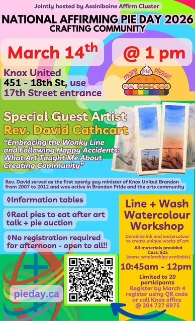 Special Guest Artist Rev. David Cathcart - Jointly hosted by Assiniboine Affirm Cluster, Brandon, MB