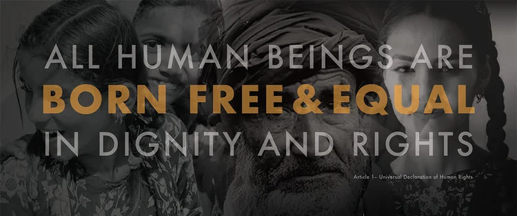 All Human Beings are born free & equal...