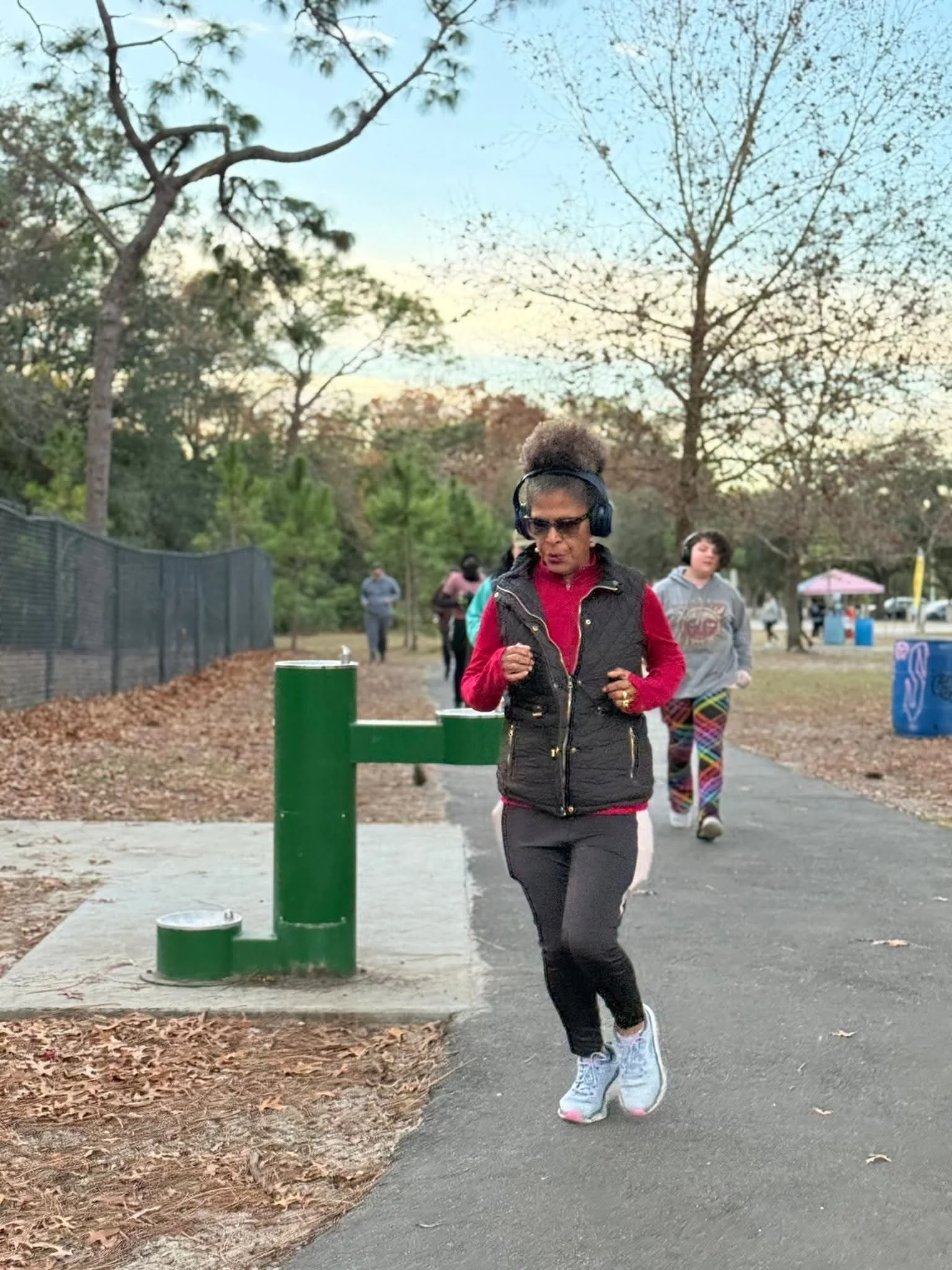 Sol running in a 5k 