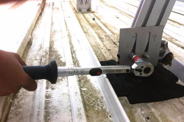 Every single nut and bolt was torqued to manufacturer's specifications to ensure optimal clamping forces were achieved. Hazet (Germany) calibrated wrenches were used for this purpose.