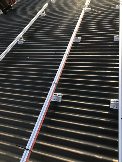Image uploaded to Soorya from a commercial PJ showing the spans used for the feet and method of installation.