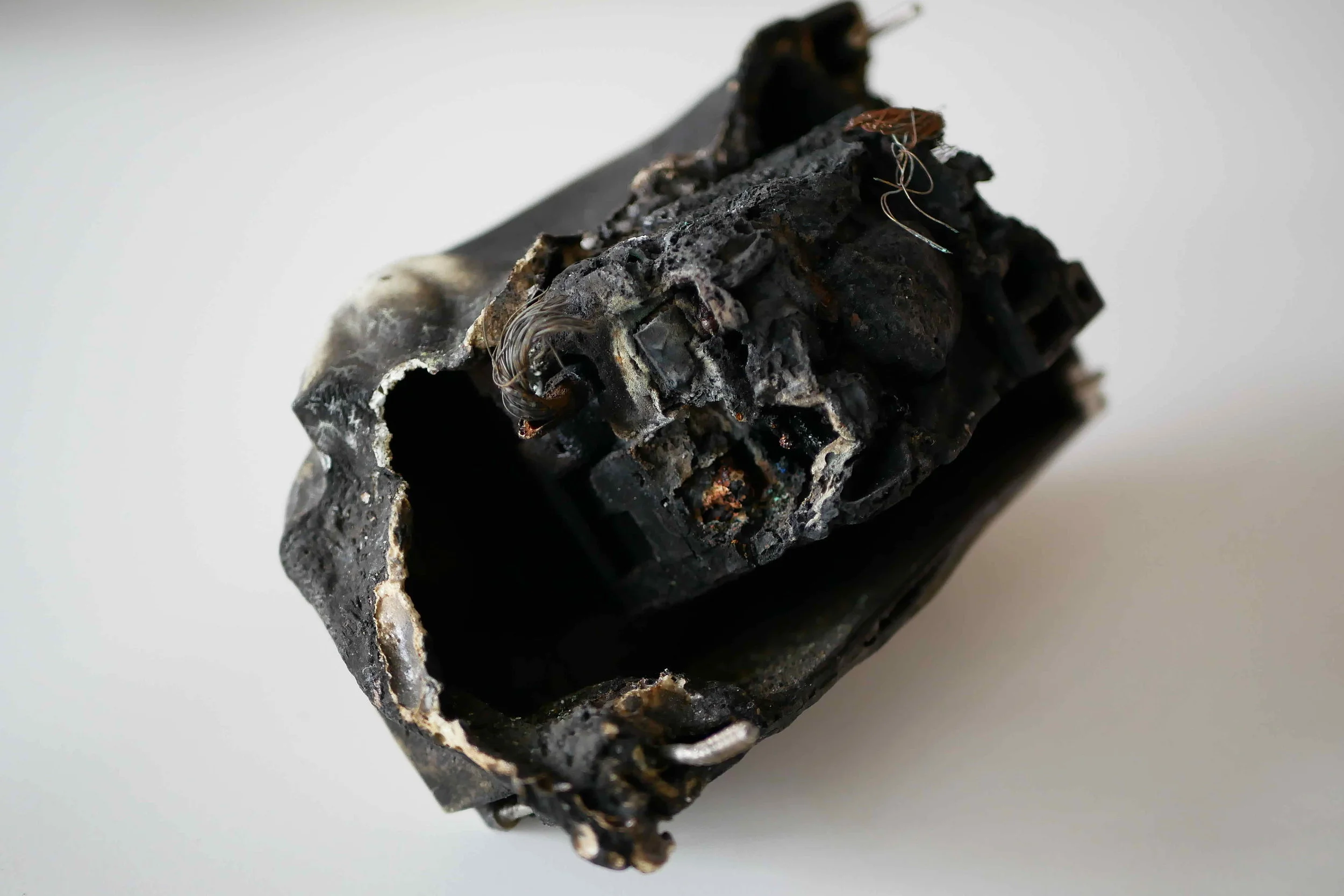 Example of a burnt out roof-top DC isolator