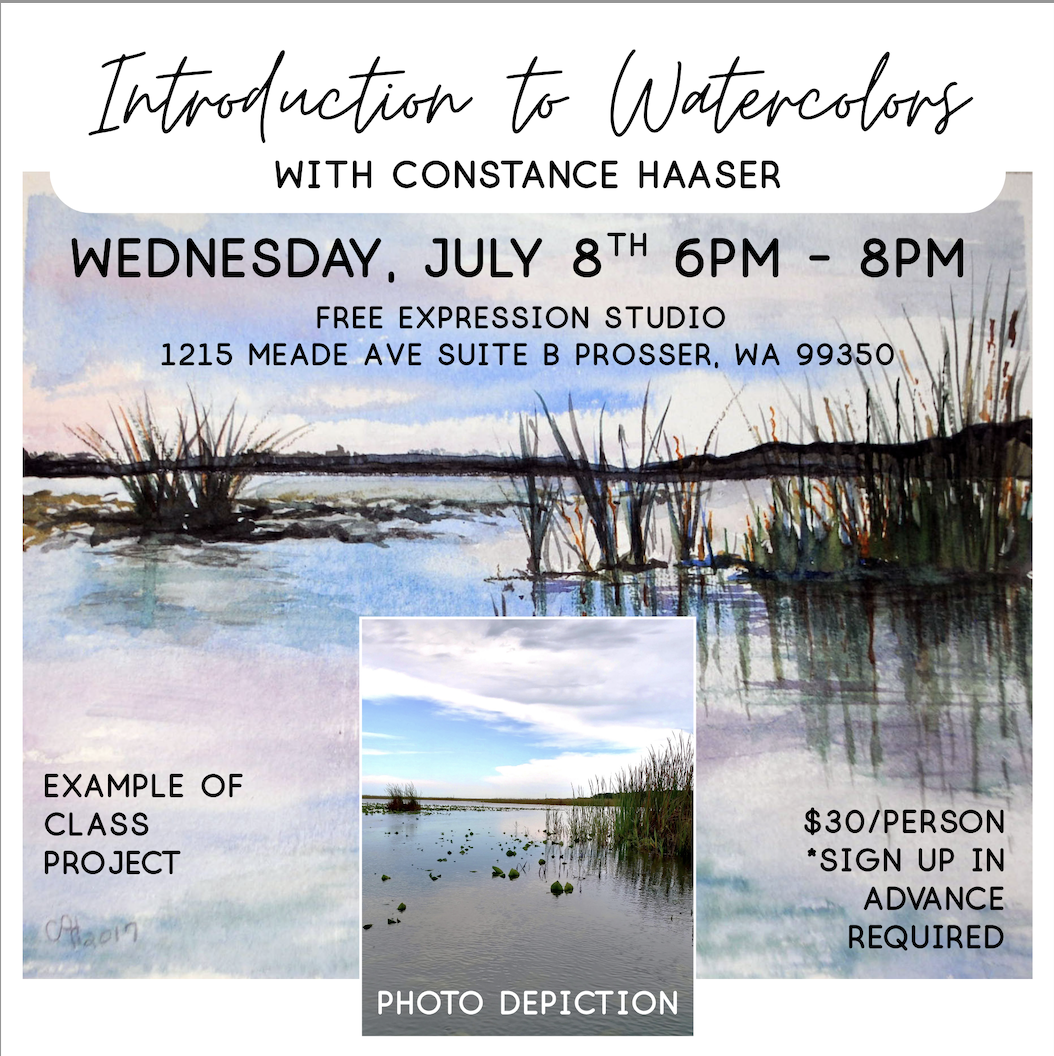 Introduction to Watercolors with Constance Haaser