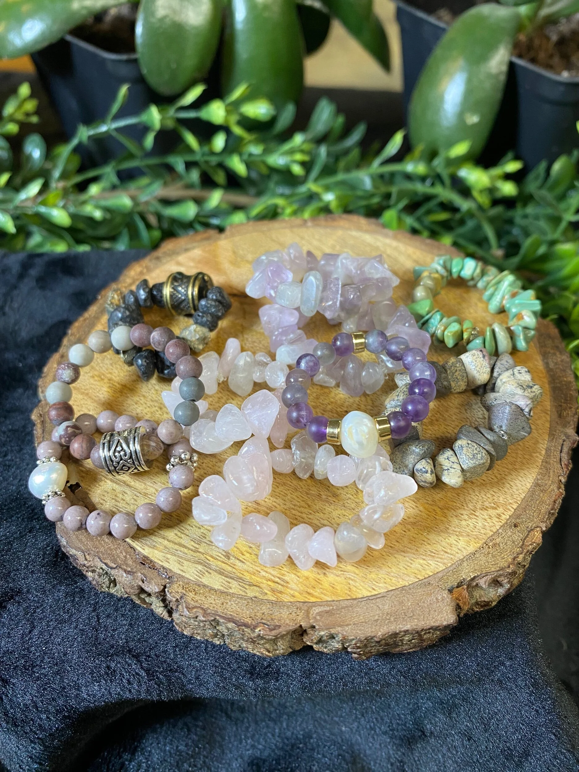 Stretch Gemstone Rings