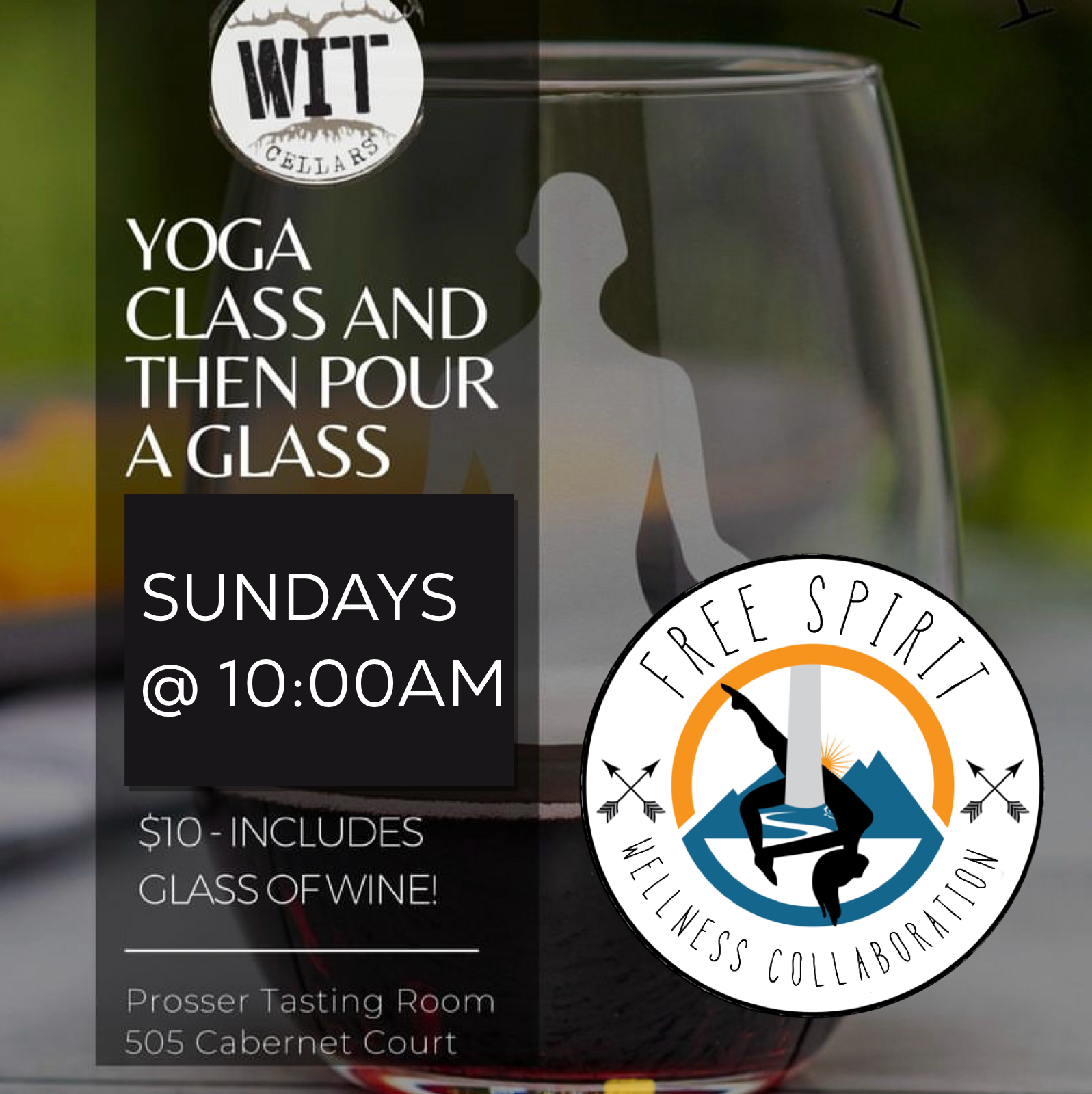 Yoga at WIT Cellars 