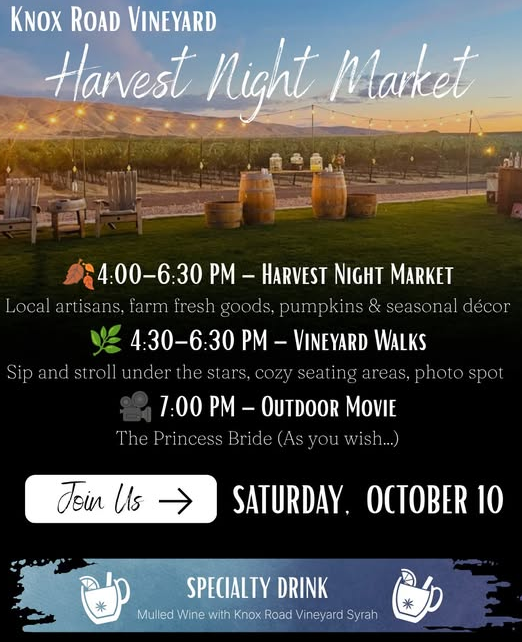 Harvest Night Market Pop-Up Booth