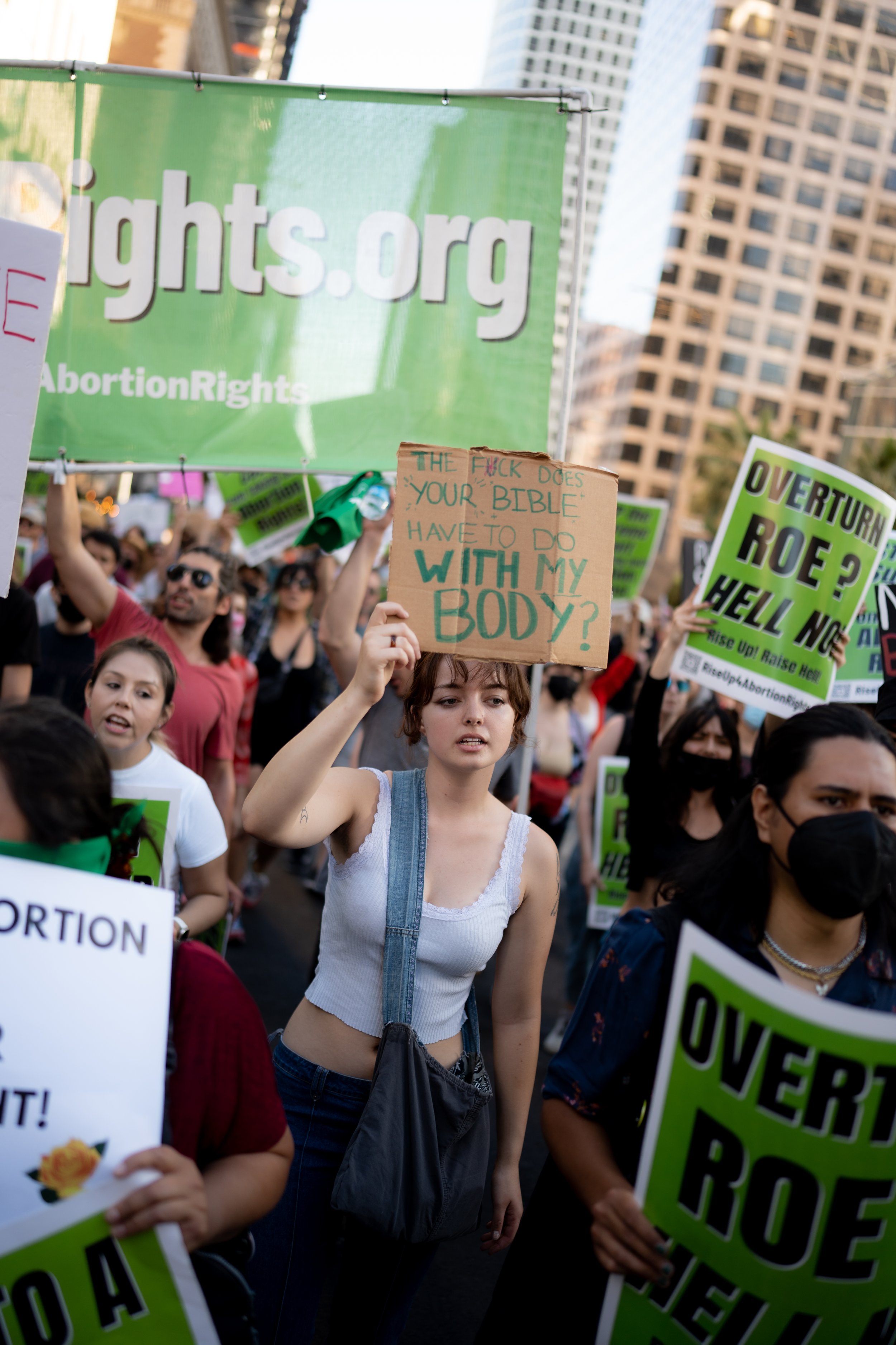 Protesters march through downtown - June 26, 2022