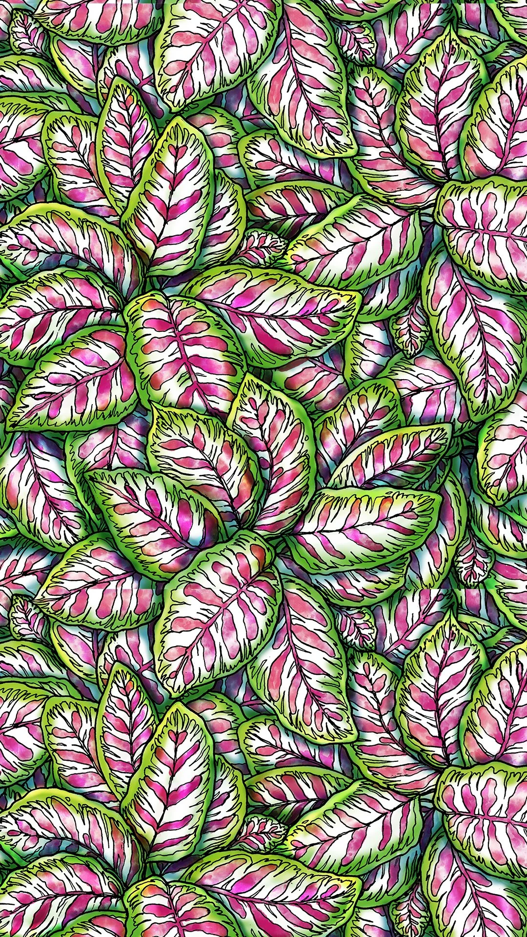 Prayer Plant Pattern for IKE Kiosks in Philadelphia