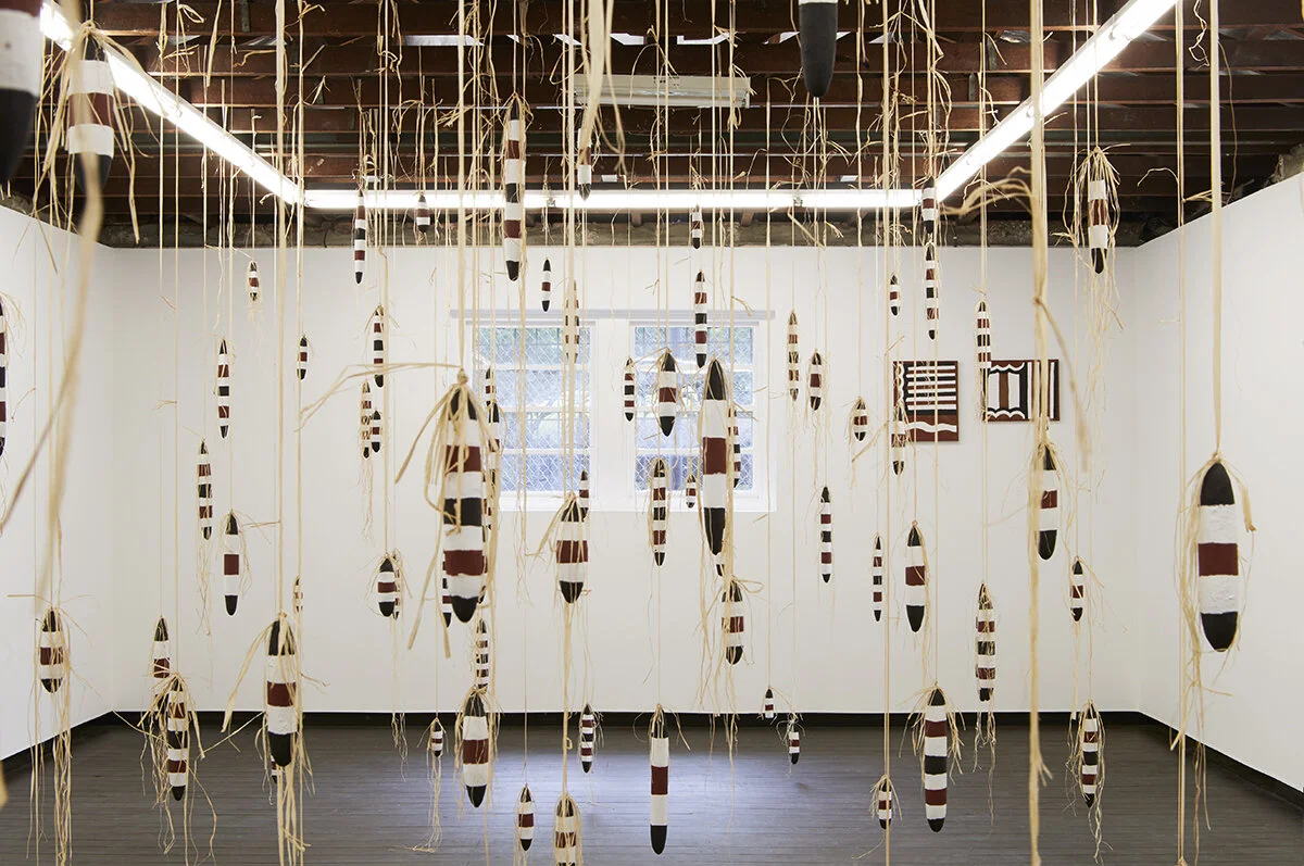 Alair Pambegan,  Walkaln-Aw , 2017, installation view, Firstdraft. Photo: Zan Wimberley