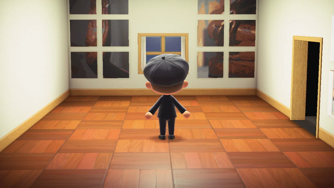 Nathan Beard’s avatar Né Né inside  White Gilt 2.5 , 2020, installation view, Slovetzia. Courtesy the artist.