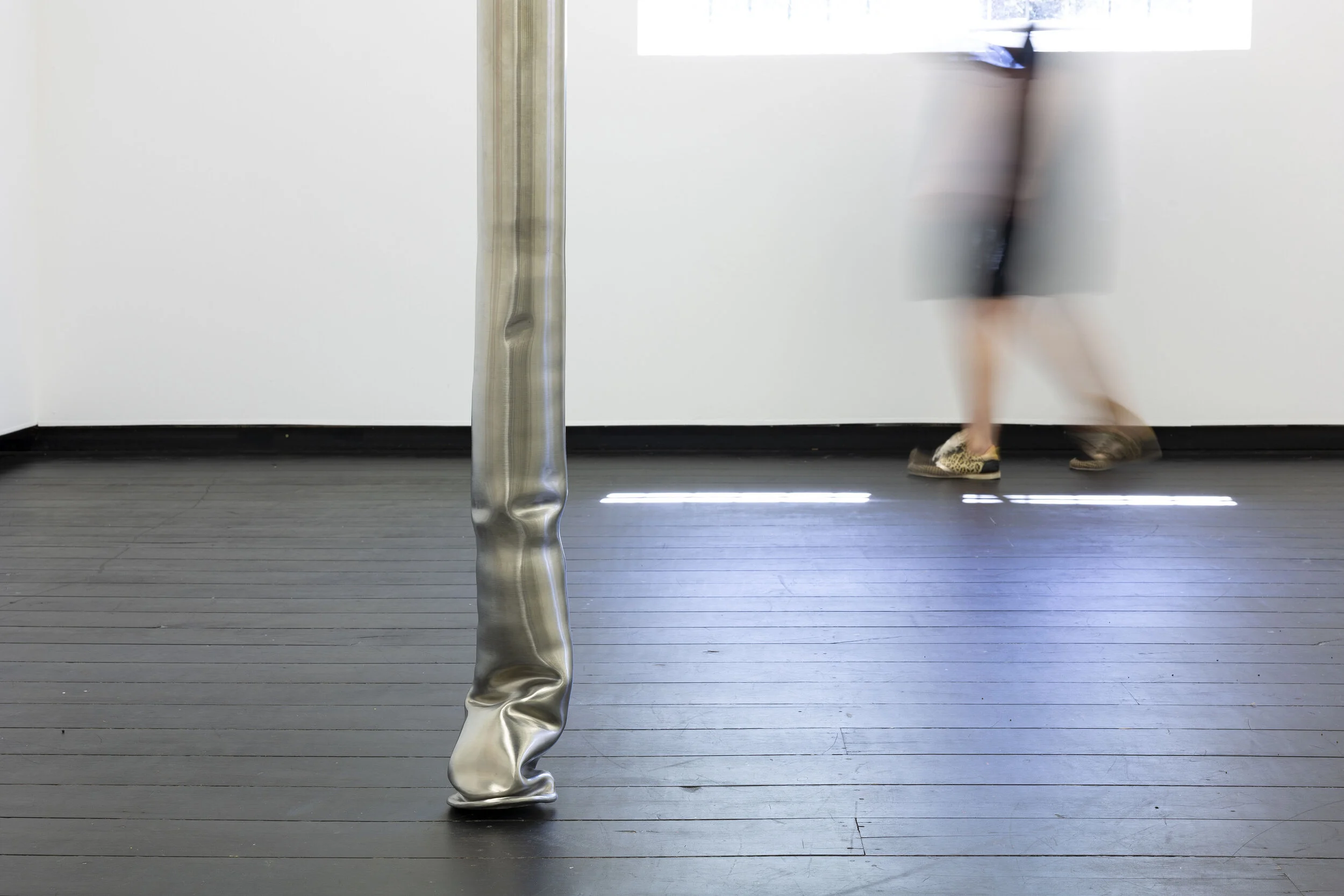 Kate Bohunnis,  this soft machine , 2020, stainless steel, latex, velvet, faux fur, chiffon, cotton thread,  dimensions variable, installation view (detail), Firstdraft. Photo: Jessica Maurer. Courtesy the artist.