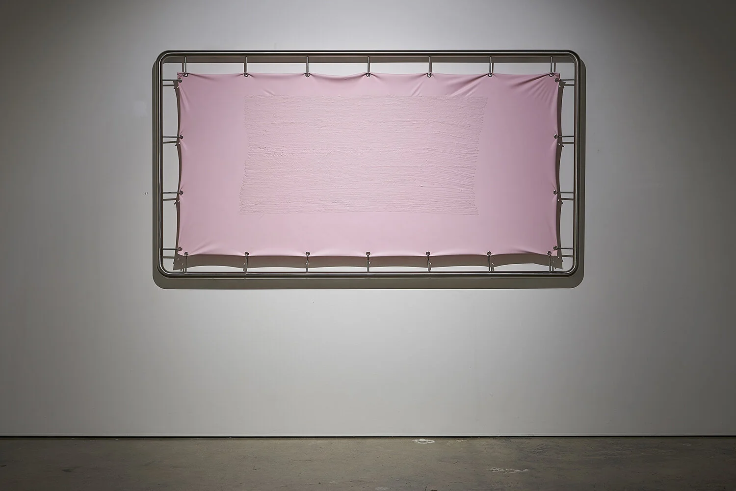 Kate Bohunnis,  this soft machine , 2020, stainless steel, latex, velvet, faux fur, chiffon, cotton thread,  dimensions variable, installation view (detail). Photo: Sam Roberts. Courtesy the artist.