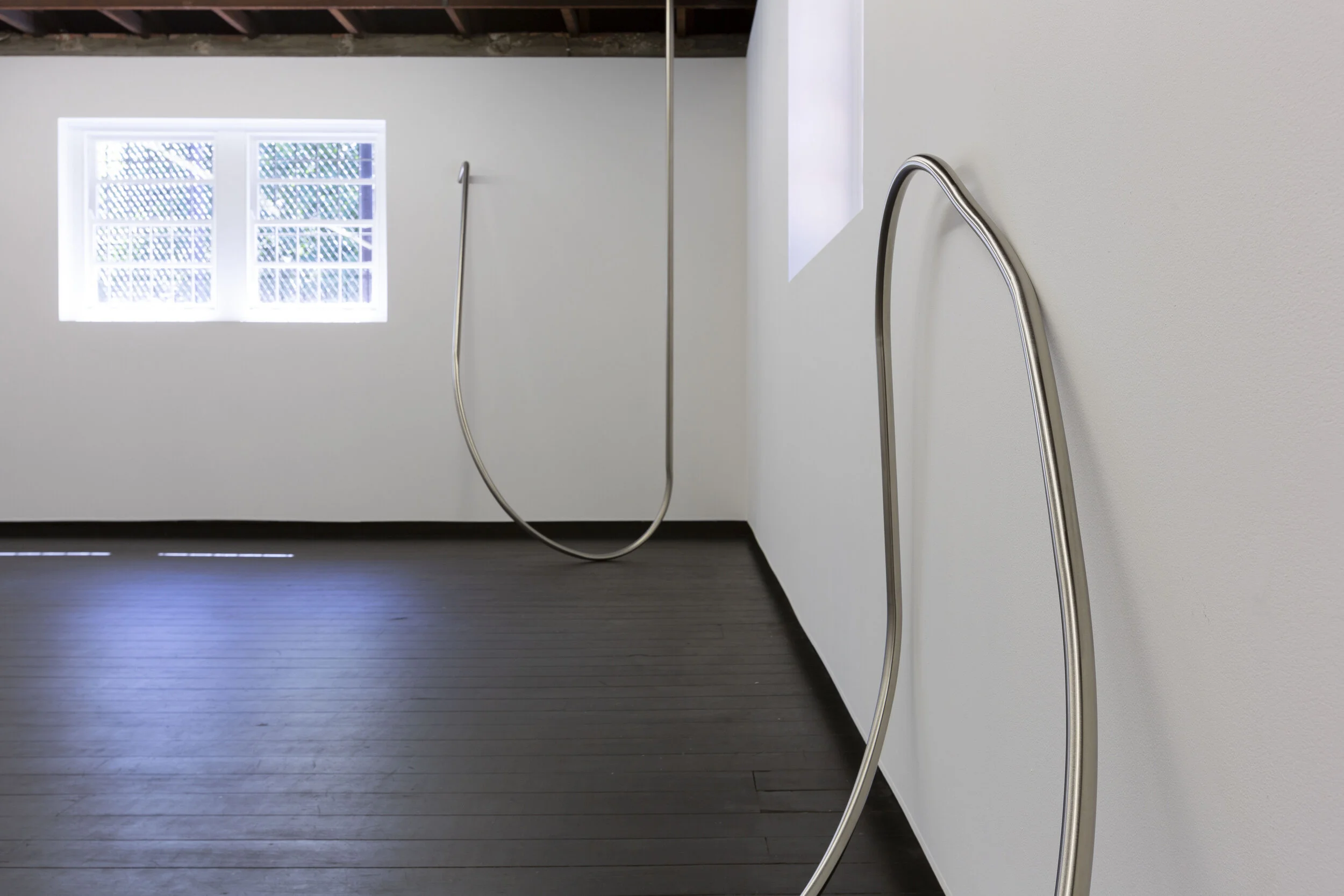 Kate Bohunnis,  this soft machine , 2020, stainless steel, latex, velvet, faux fur, chiffon, cotton thread,  dimensions variable, installation view (detail), Firstdraft. Photo: Jessica Maurer. Courtesy the artist.