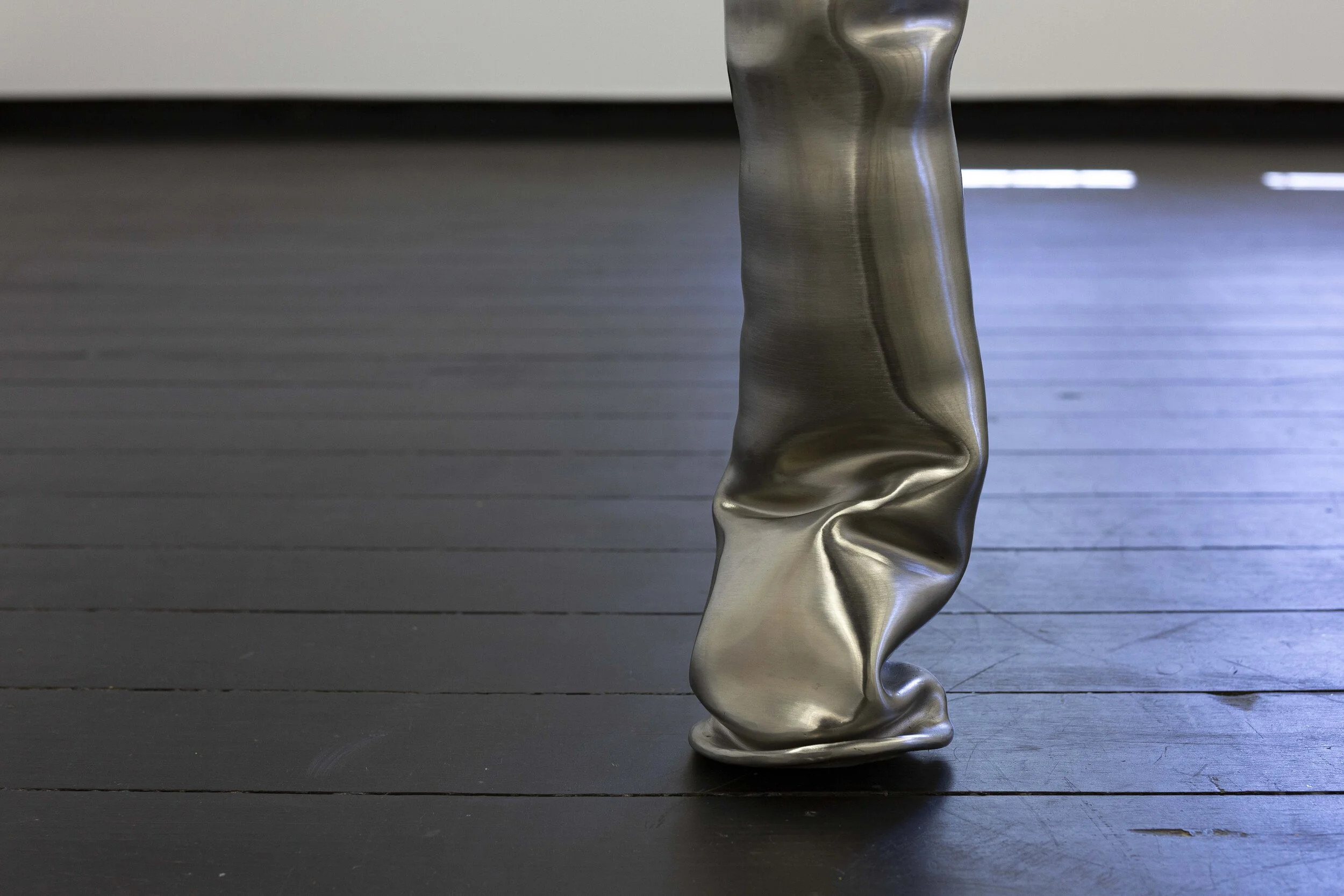 Kate Bohunnis,  this soft machine , 2020, stainless steel, latex, velvet, faux fur, chiffon, cotton thread,  dimensions variable, installation view (detail), Firstdraft. Photo: Jessica Maurer. Courtesy the artist.